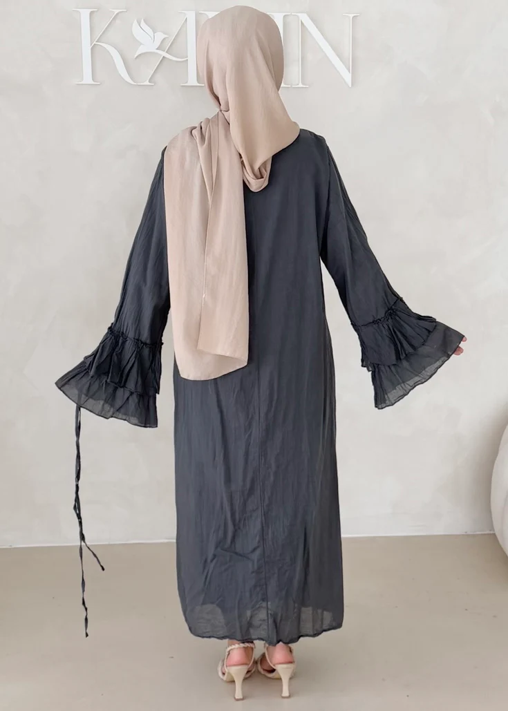 Cotton Kleid mit Trompetenärmeln - Image 26