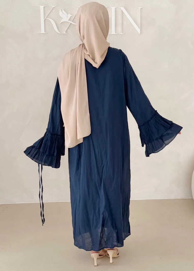 Cotton Kleid mit Trompetenärmeln - Image 32