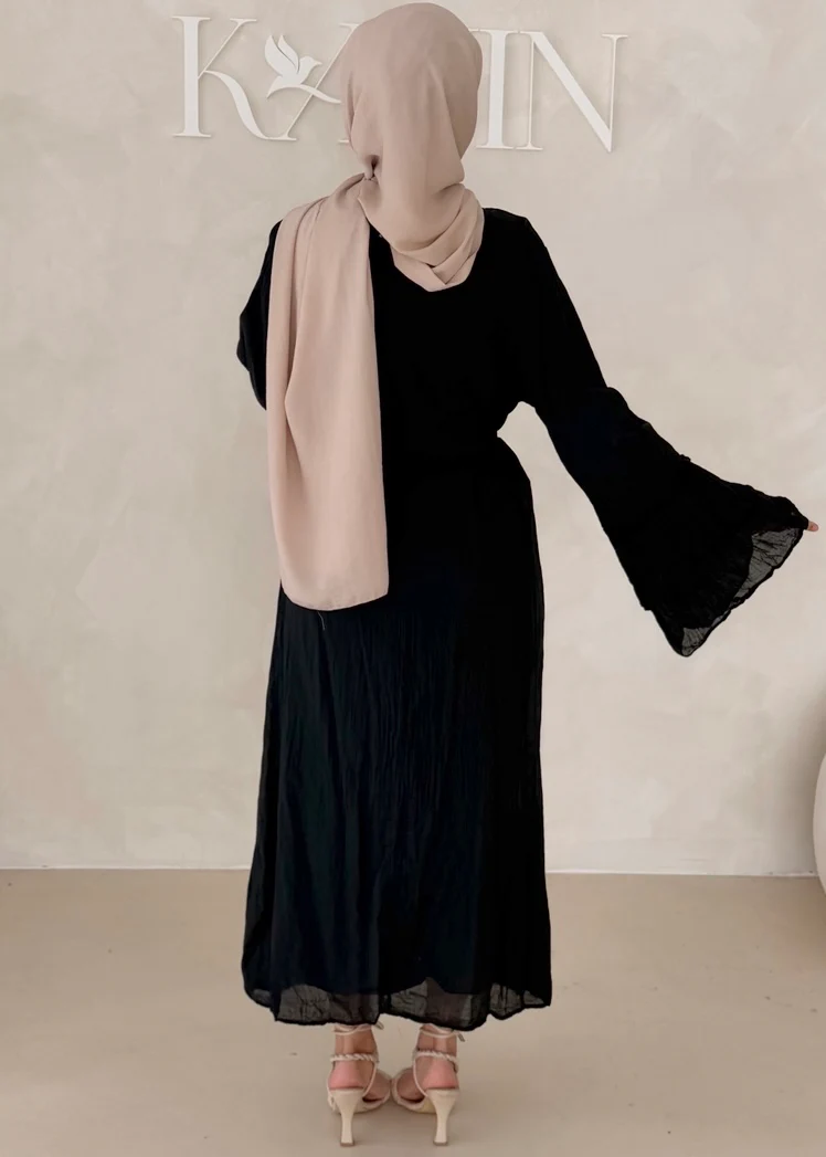 Cotton Kleid mit Trompetenärmeln - Image 35