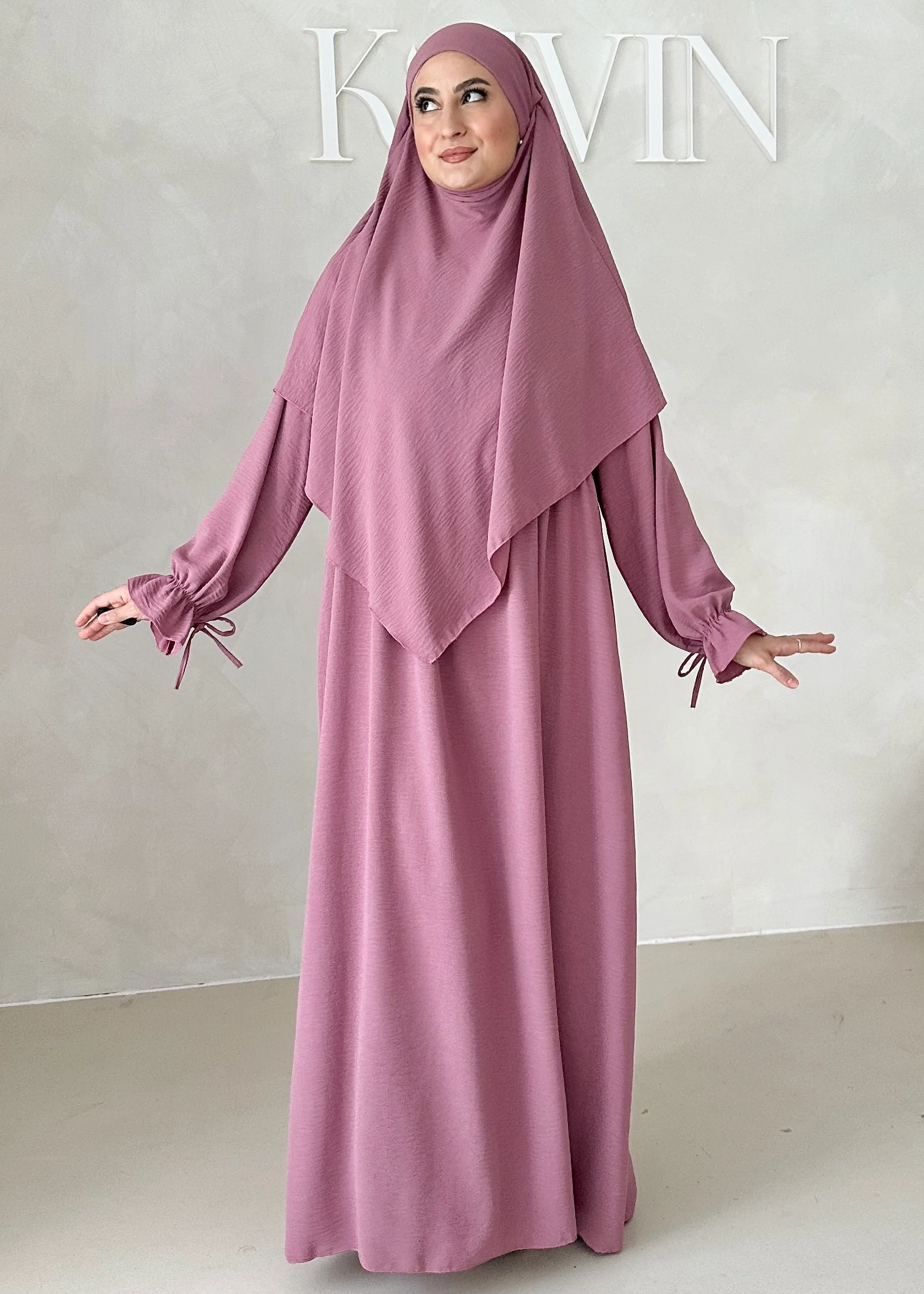 Comfort Abaya Set mit Khimar - Image 34