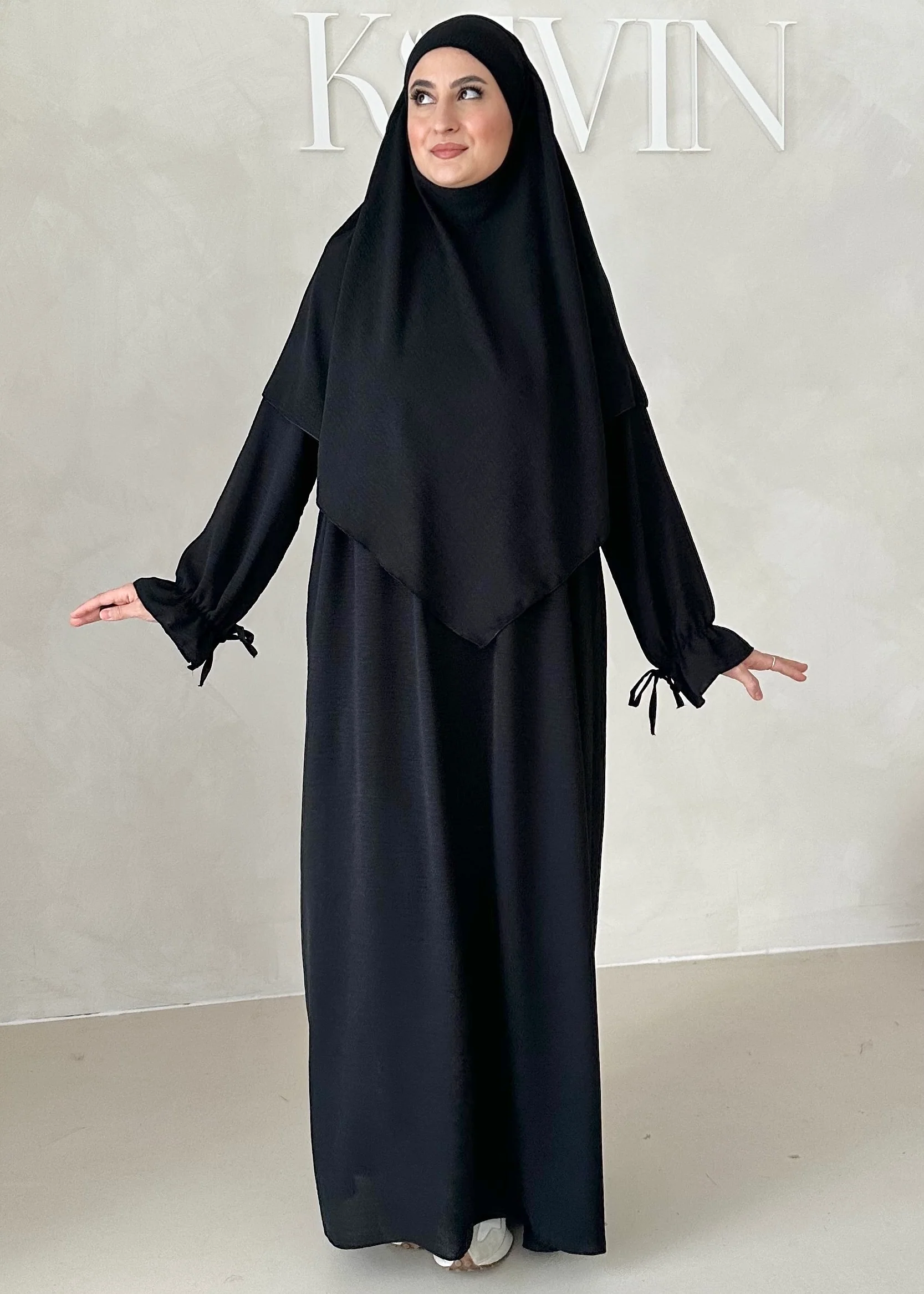 Comfort Abaya Set mit Khimar - Image 44