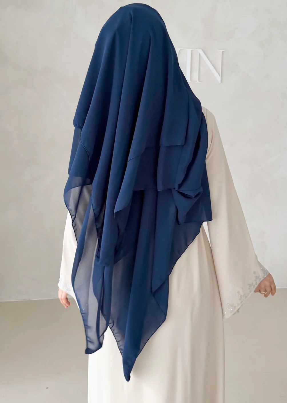 Dreilagiger Chiffon Khimar - Image 13