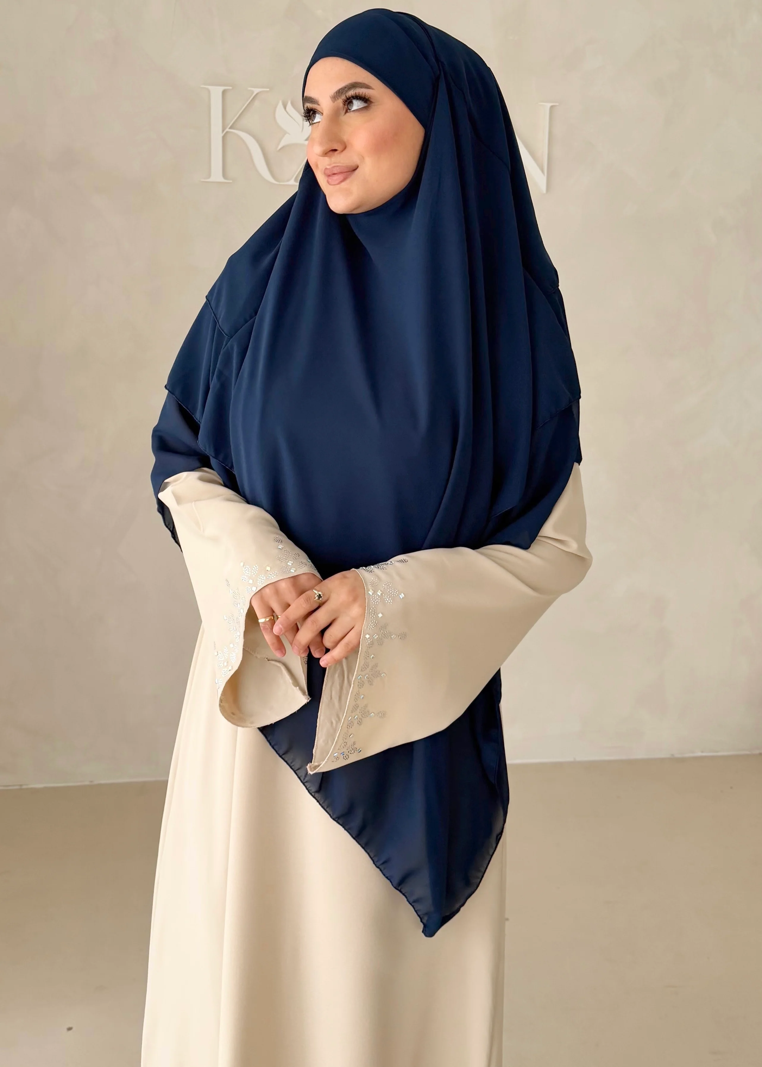 Dreilagiger Chiffon Khimar - Image 14