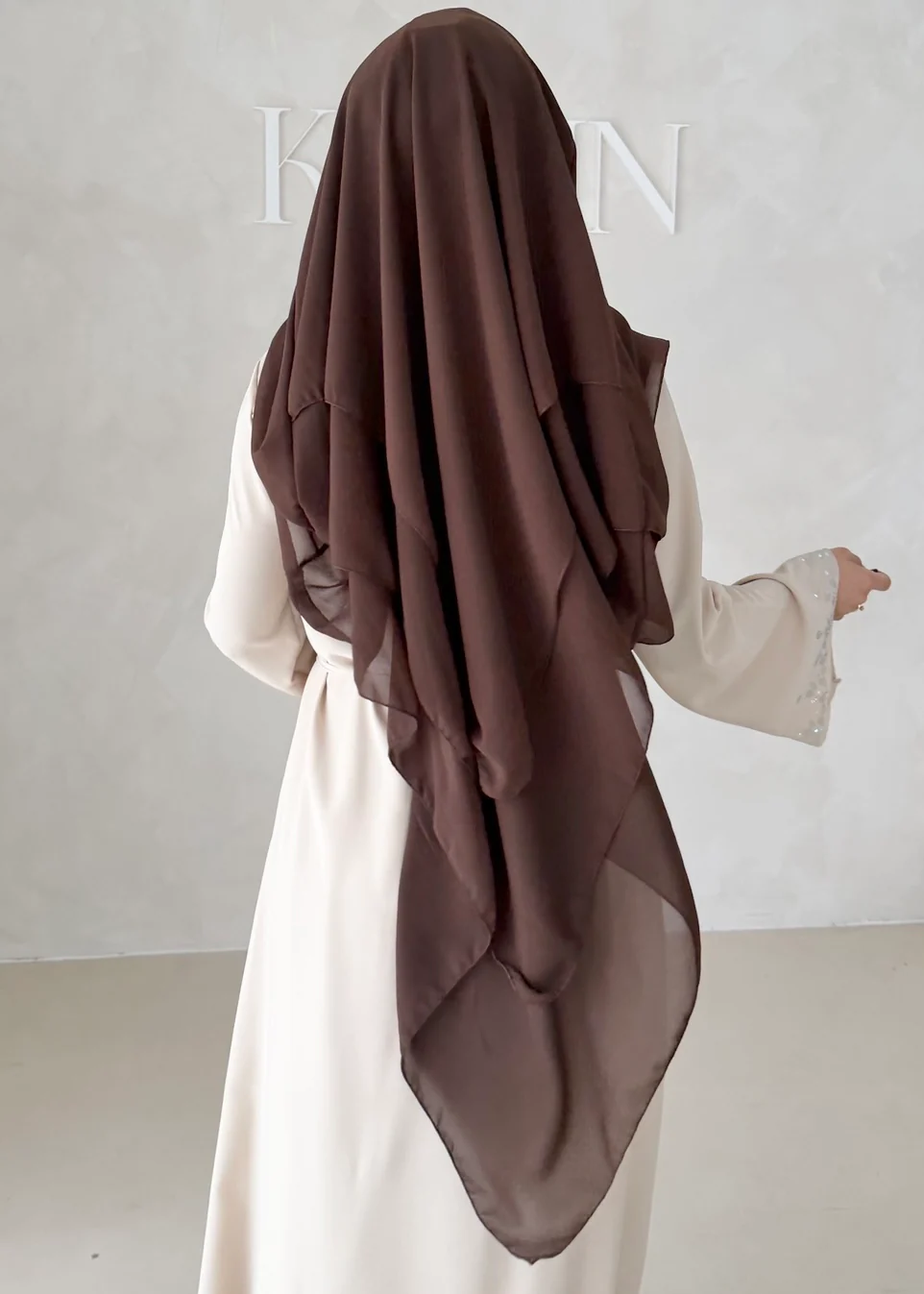 Dreilagiger Chiffon Khimar - Image 15