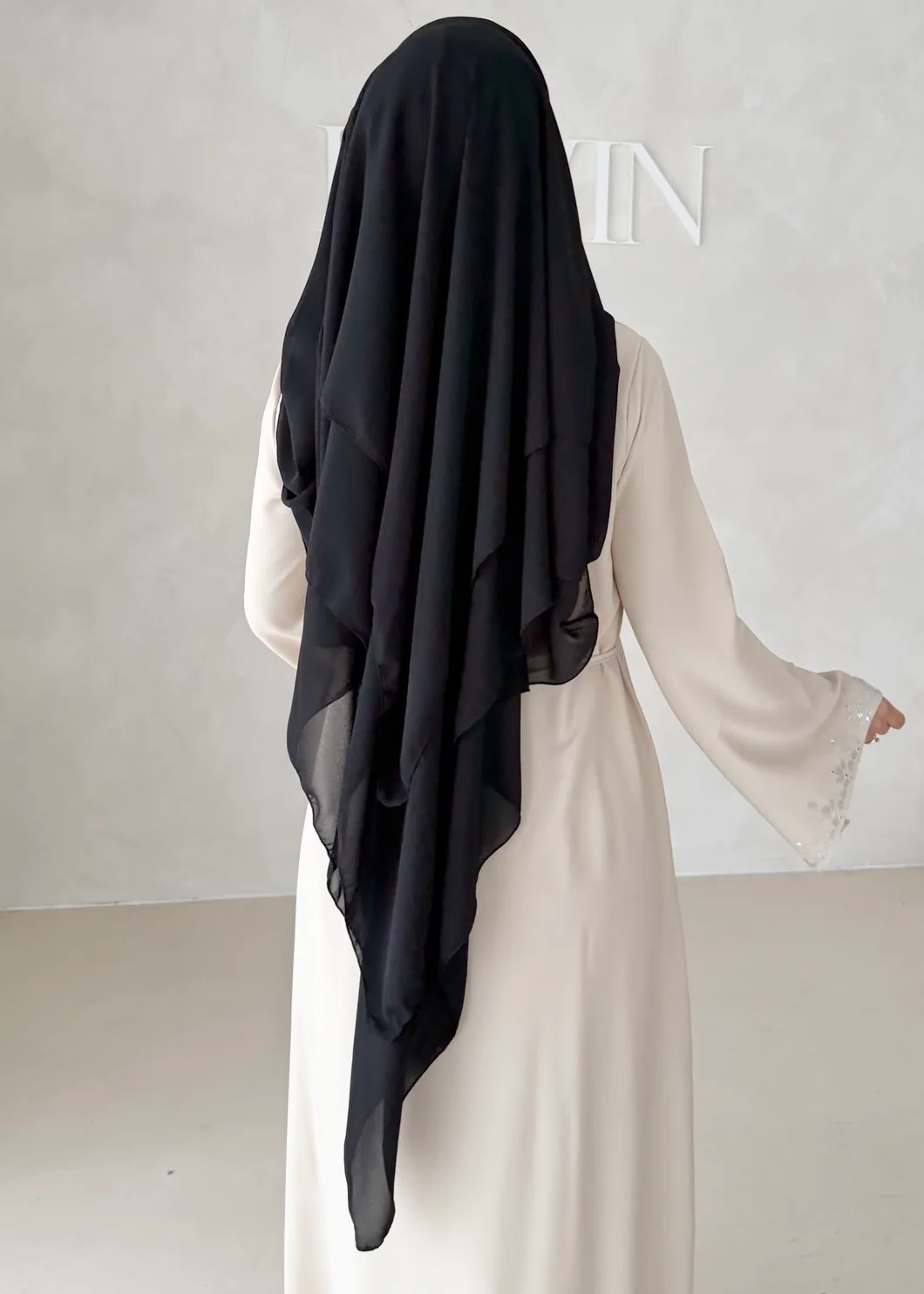 Dreilagiger Chiffon Khimar - Image 17