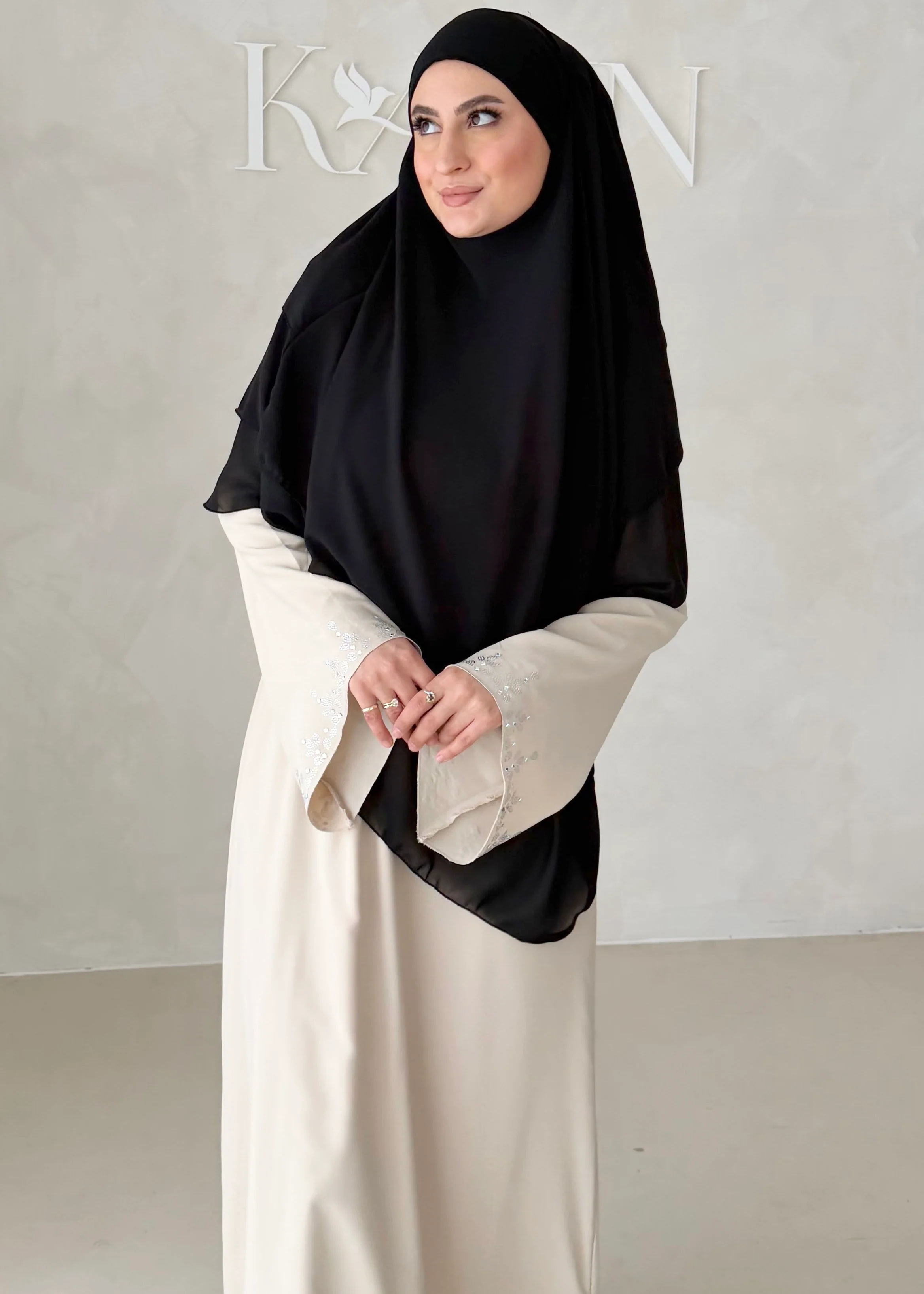 Dreilagiger Chiffon Khimar - Image 18