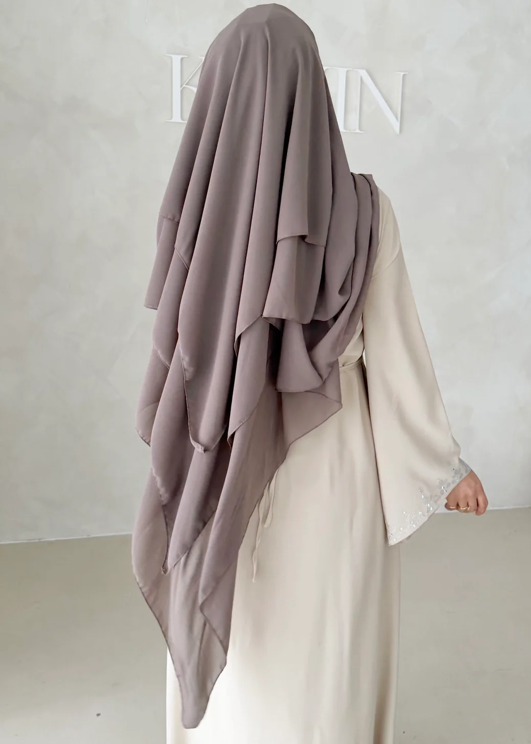 Dreilagiger Chiffon Khimar - Image 7