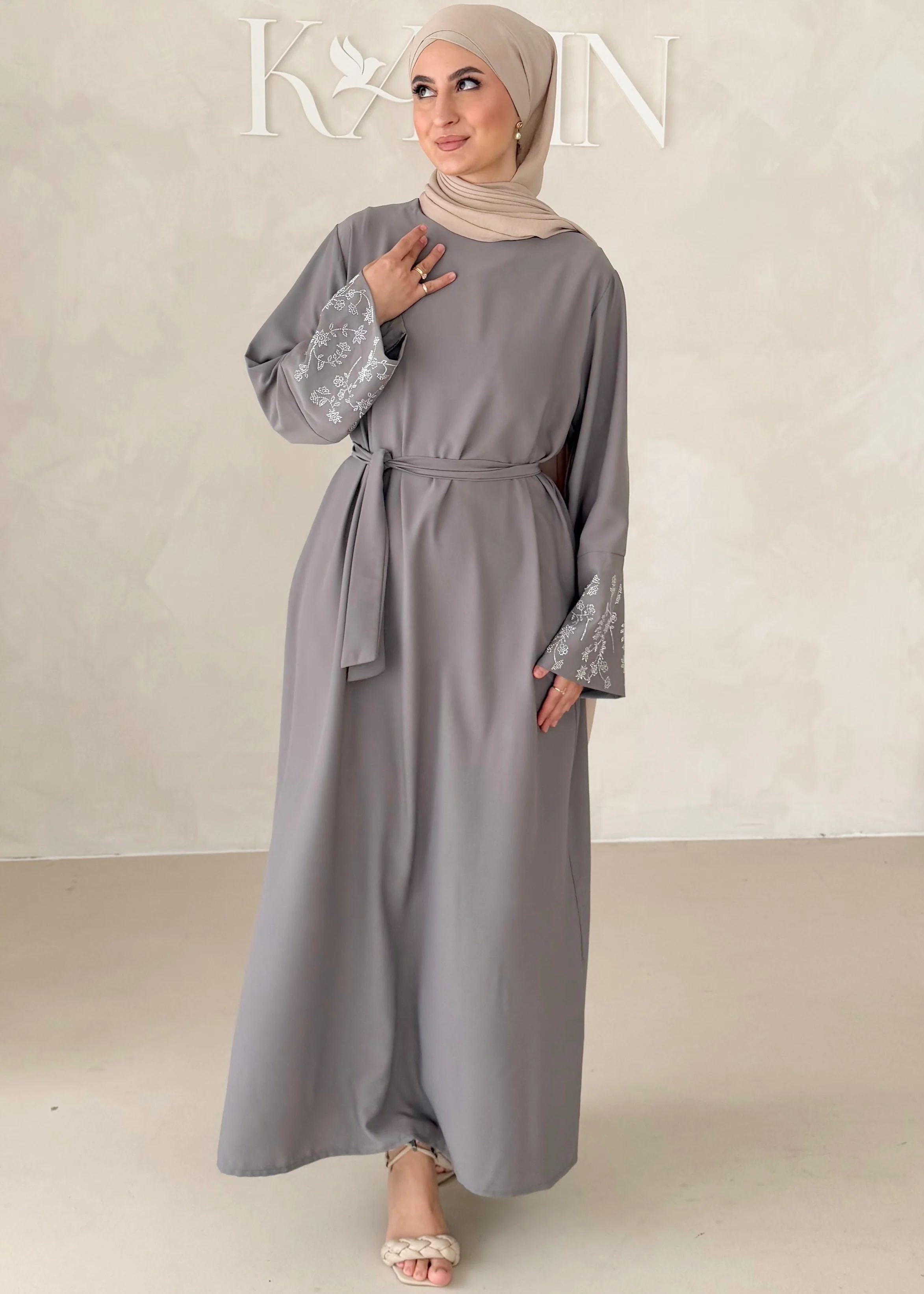 Floral Glam Abaya - Image 16