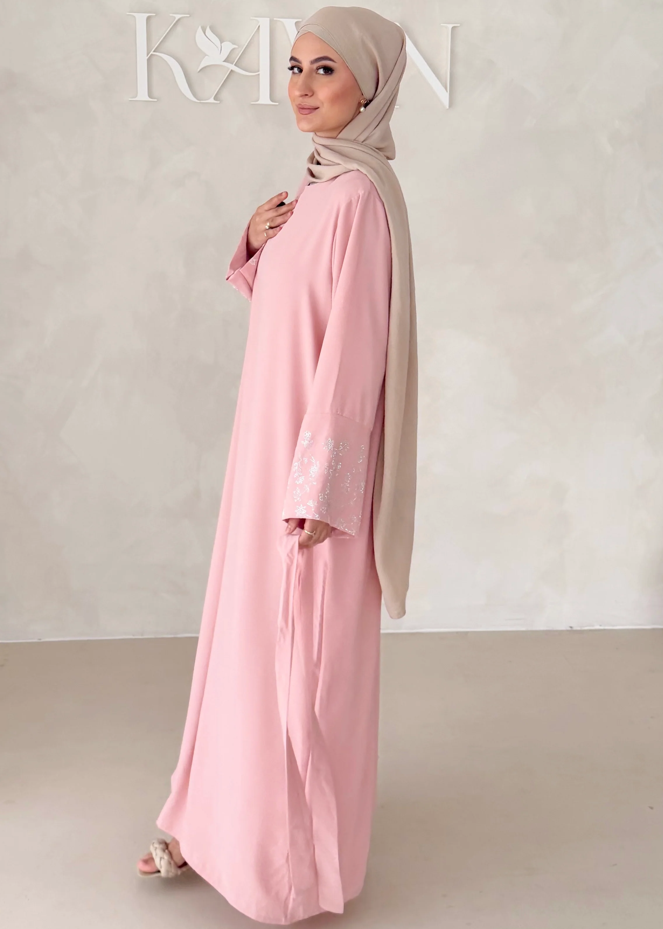 Floral Glam Abaya - Image 23