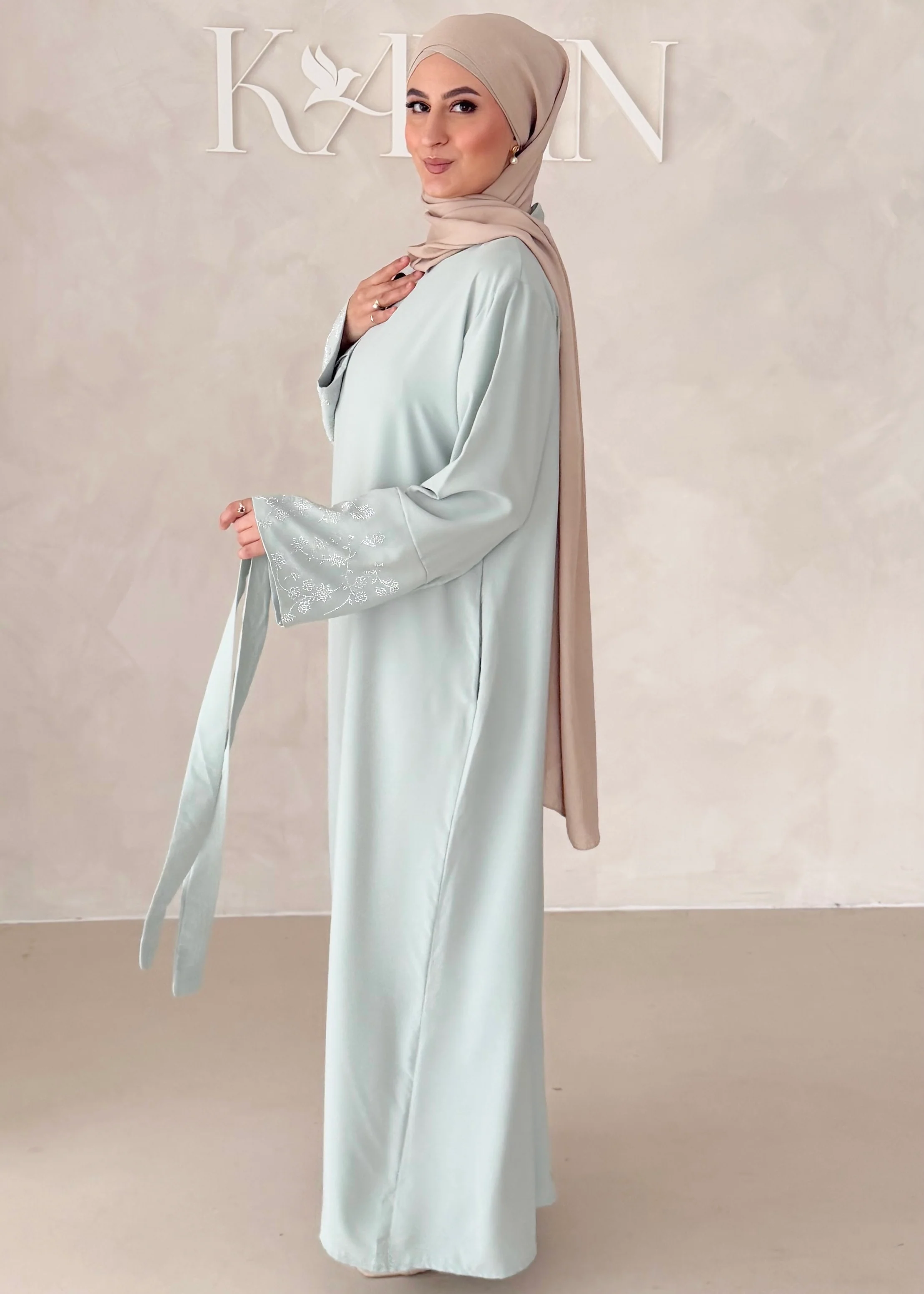 Floral Glam Abaya - Image 26
