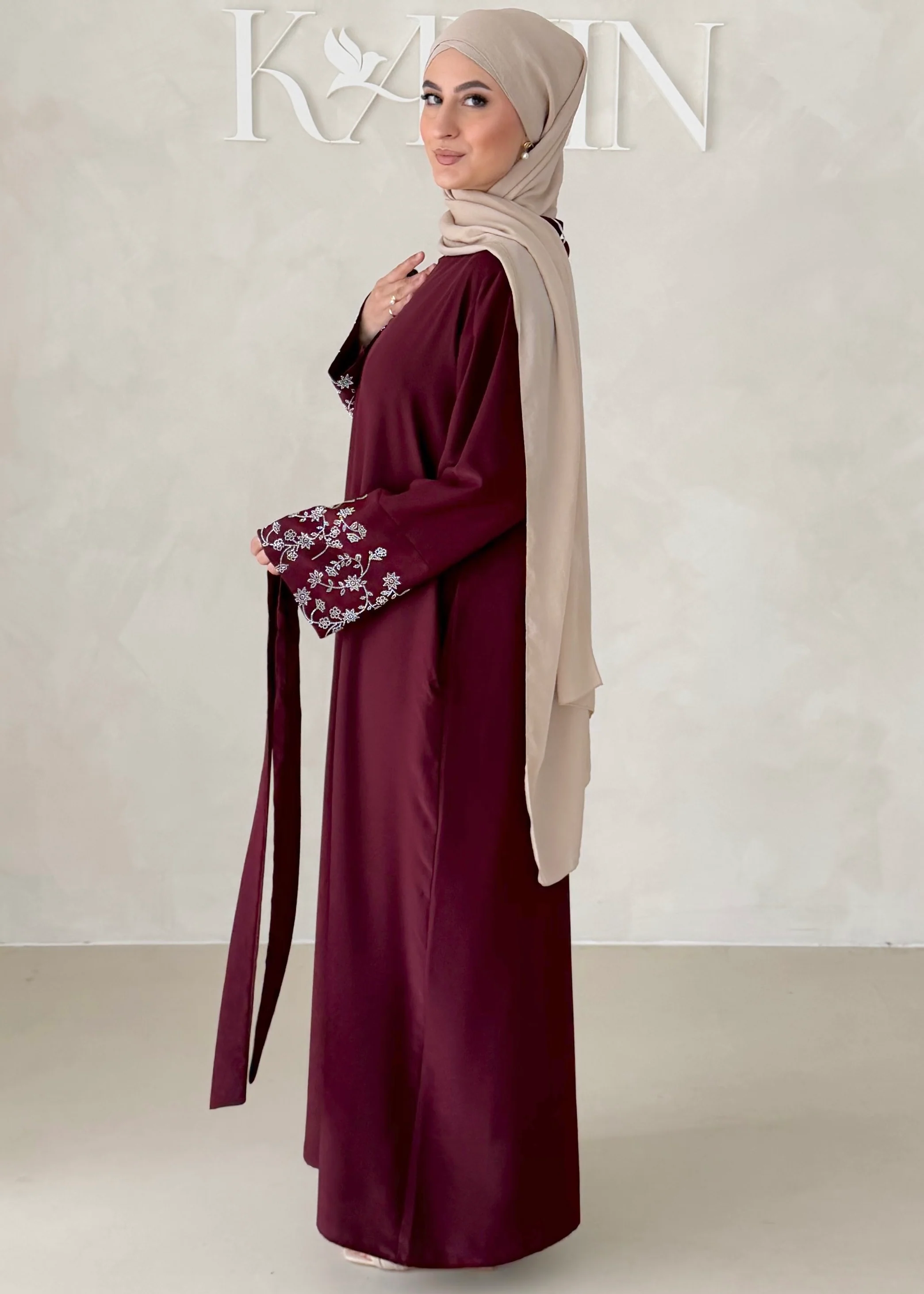 Floral Glam Abaya - Image 8