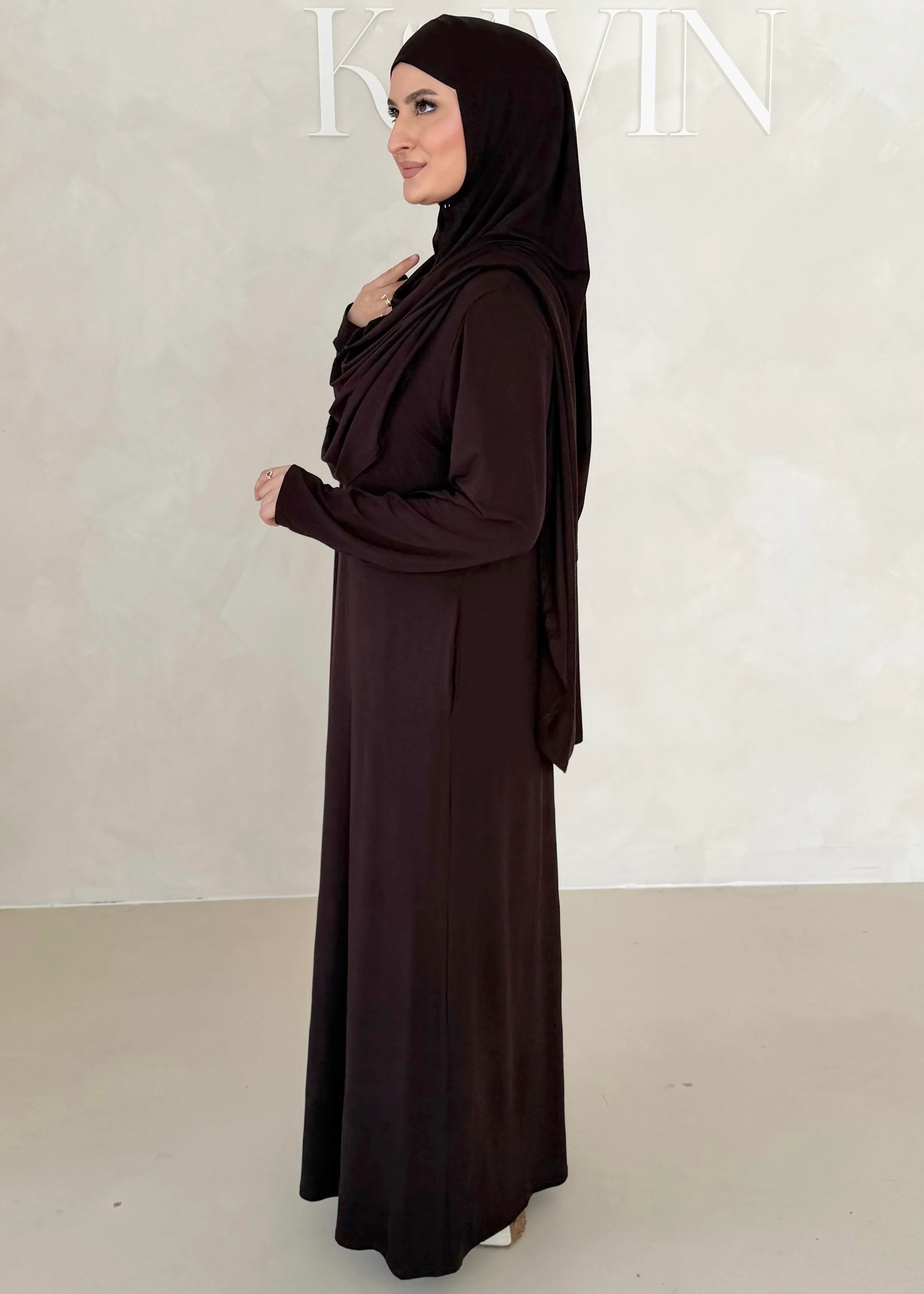 Iman Abaya Set mit Khimar - Image 10