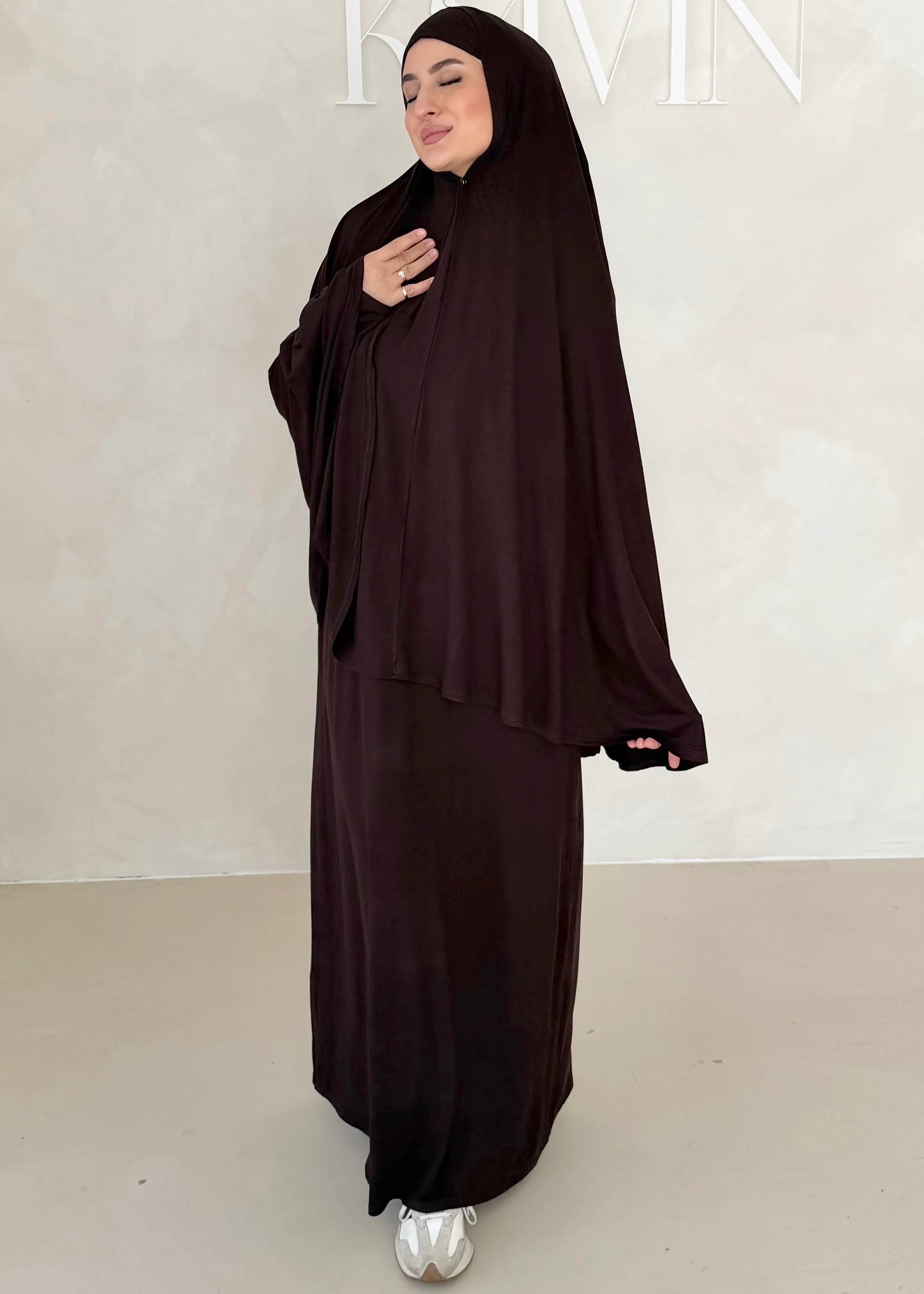 Iman Abaya Set mit Khimar - Image 11