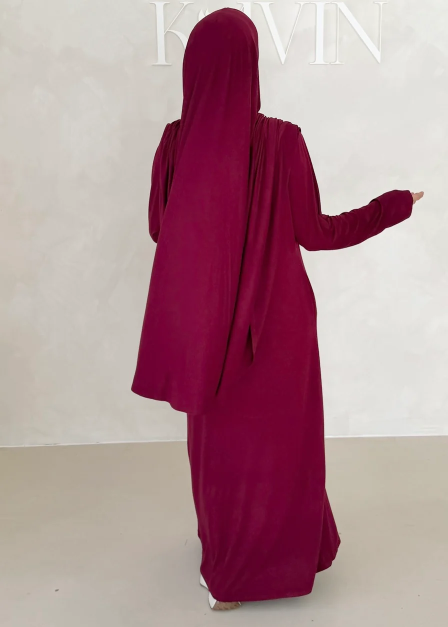 Iman Abaya Set mit Khimar - Image 15