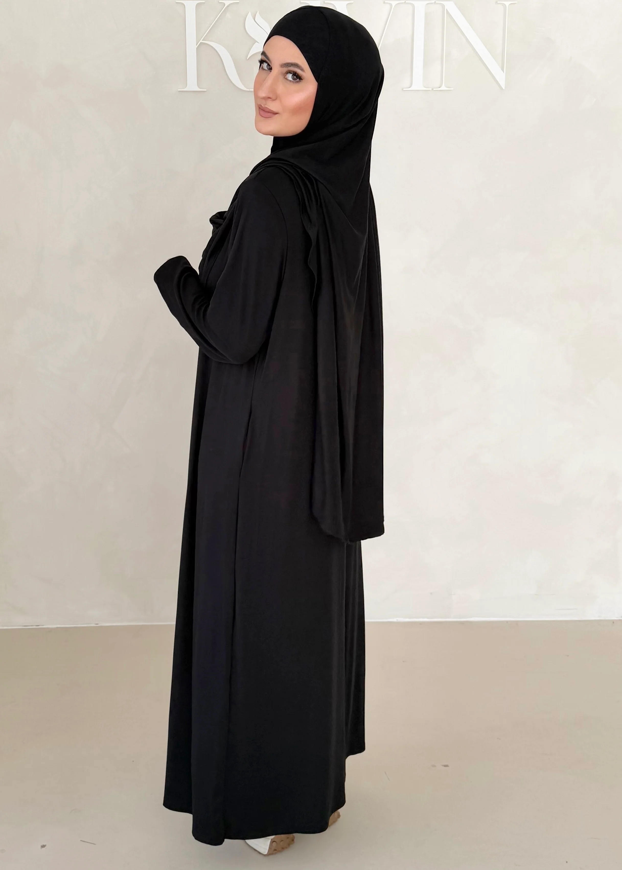 Iman Abaya Set mit Khimar - Image 19