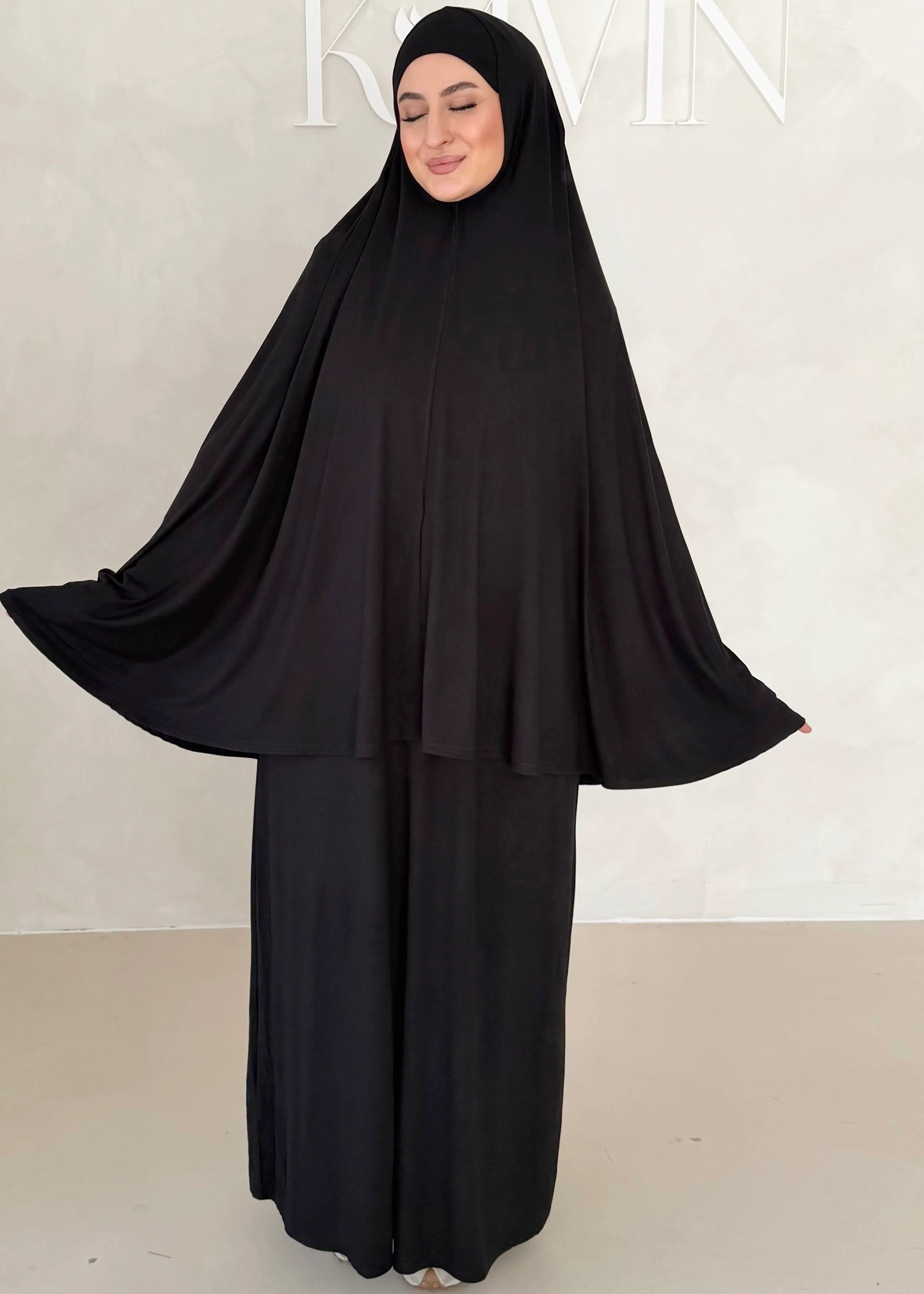 Iman Abaya Set mit Khimar - Image 20