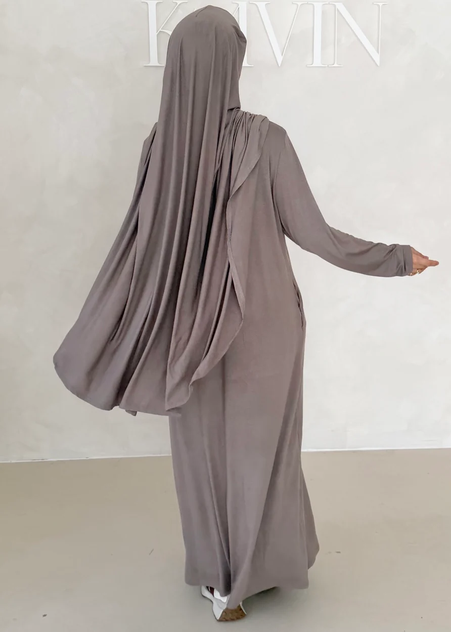 Iman Abaya Set mit Khimar - Image 3