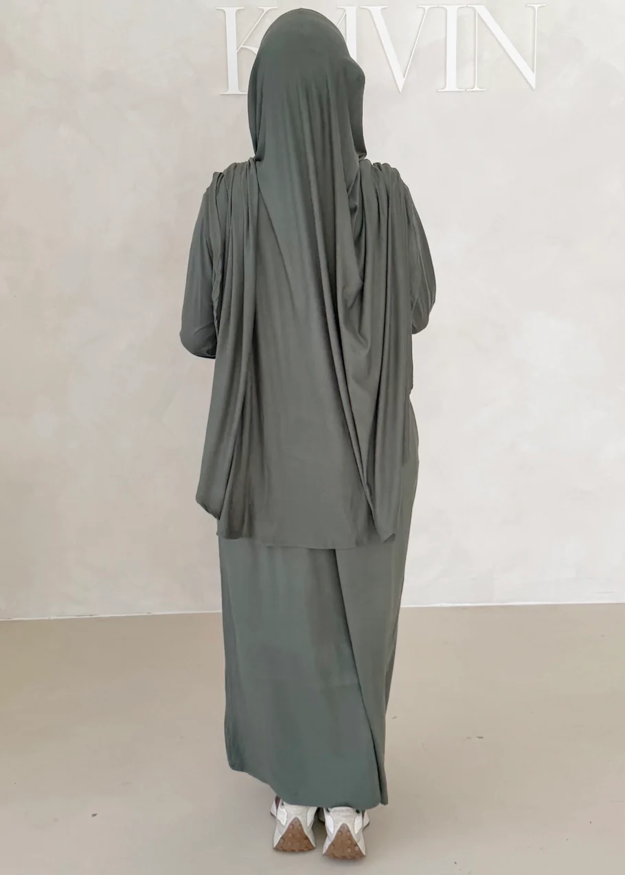 Iman Abaya Set mit Khimar - Image 9