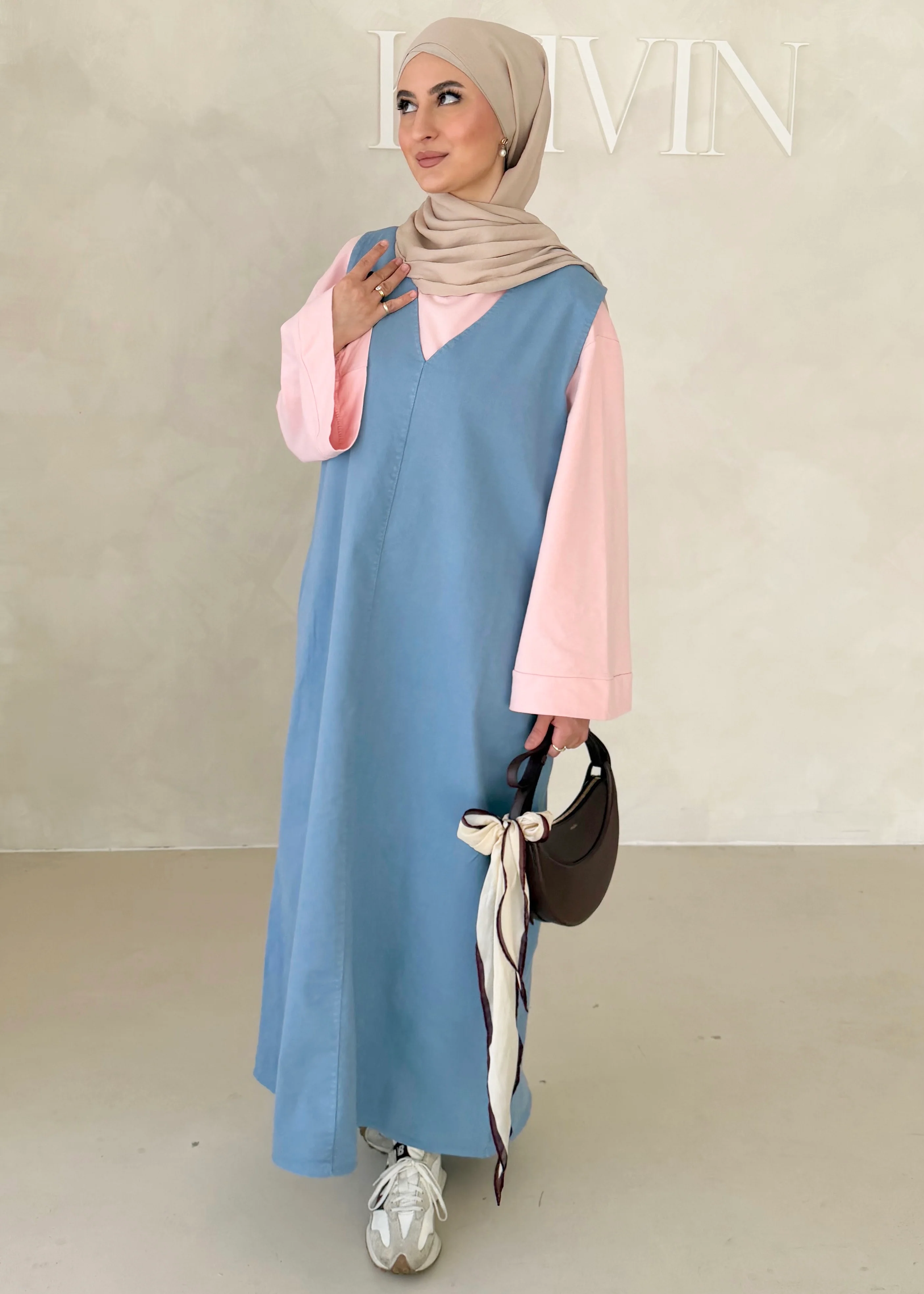 Kurzarm DENIM Kleid - Image 14