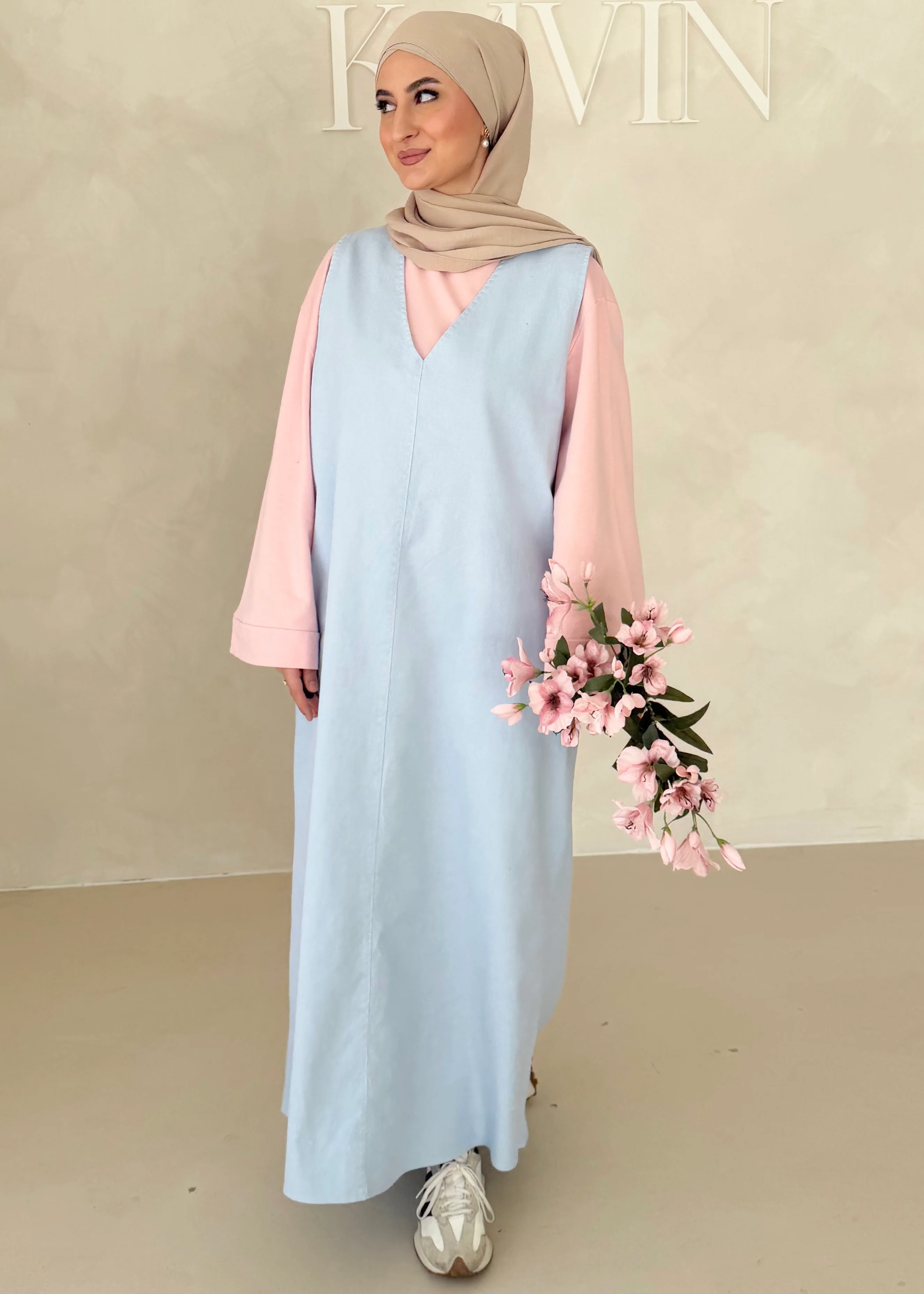 Kurzarm DENIM Kleid - Image 5