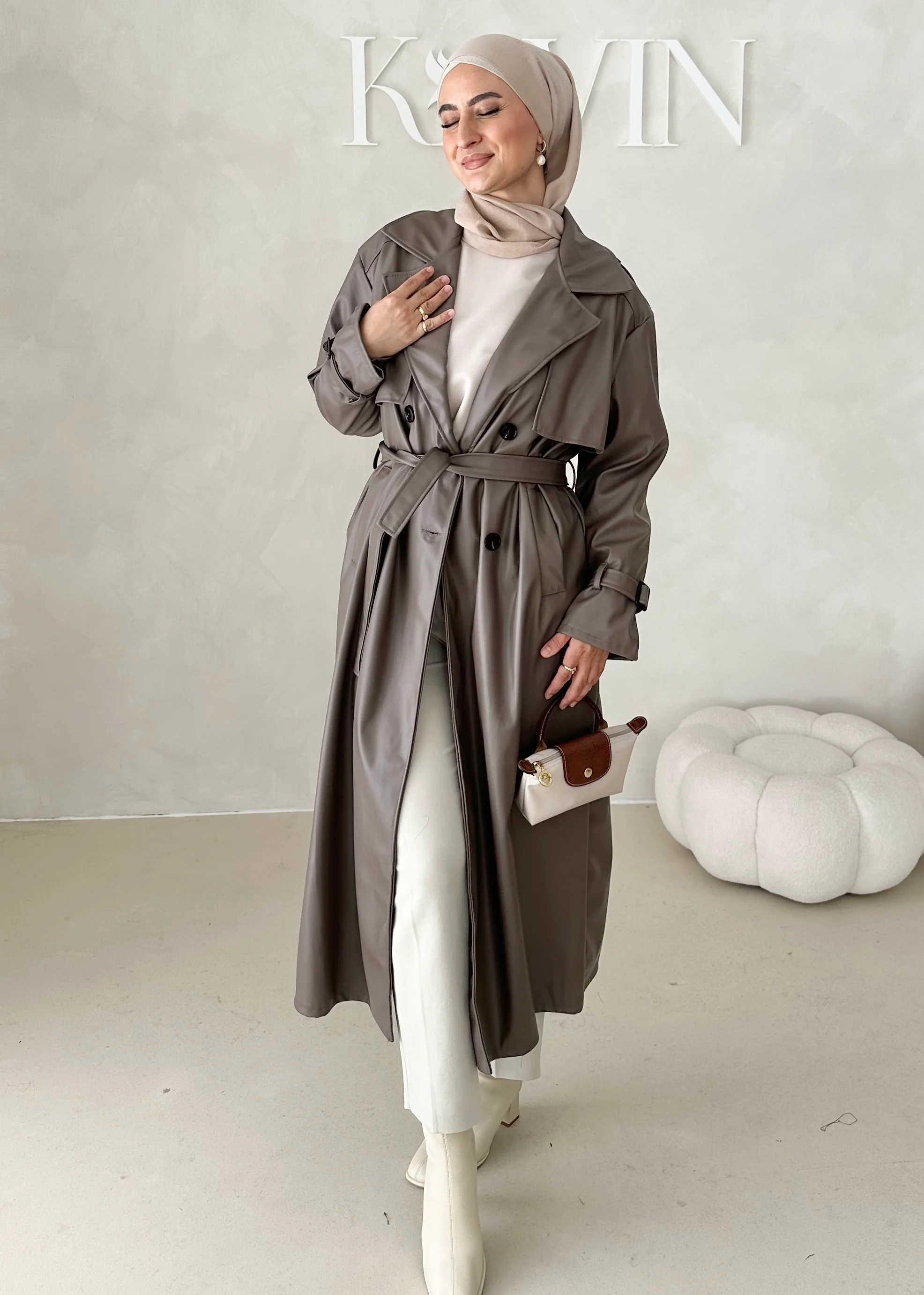 Trenchcoat in Lederoptik - Image 10