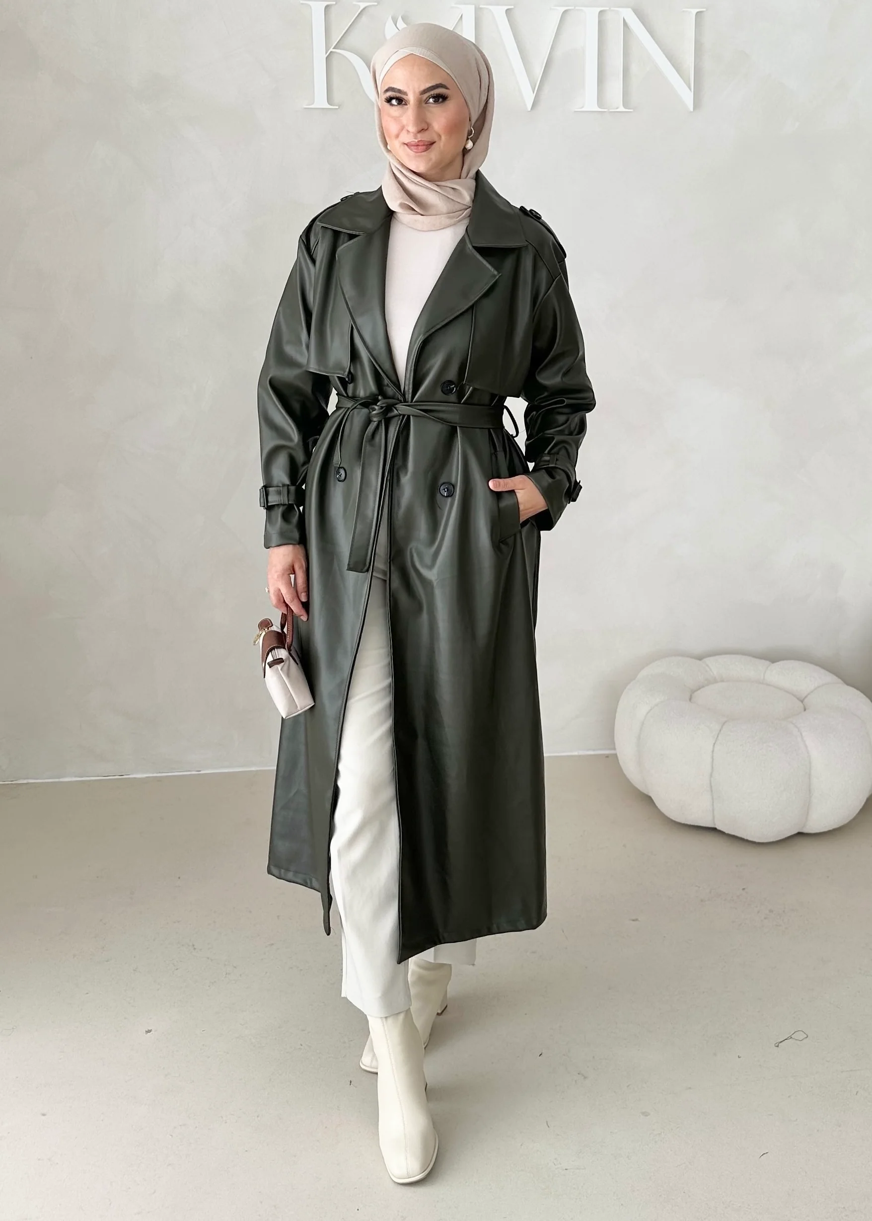 Trenchcoat in Lederoptik - Image 14
