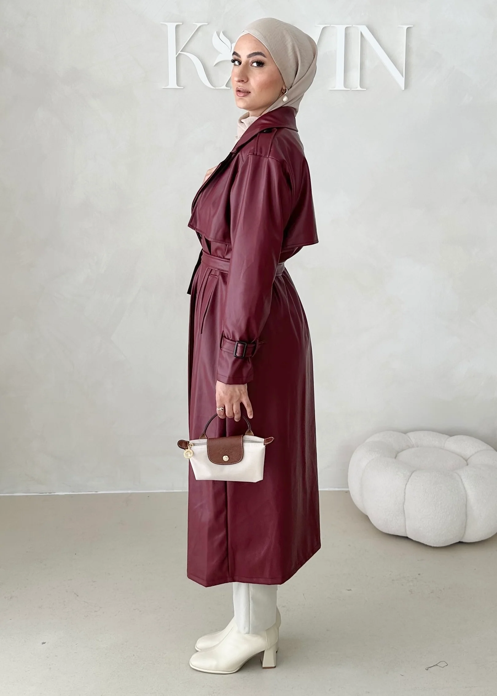 Trenchcoat in Lederoptik - Image 2
