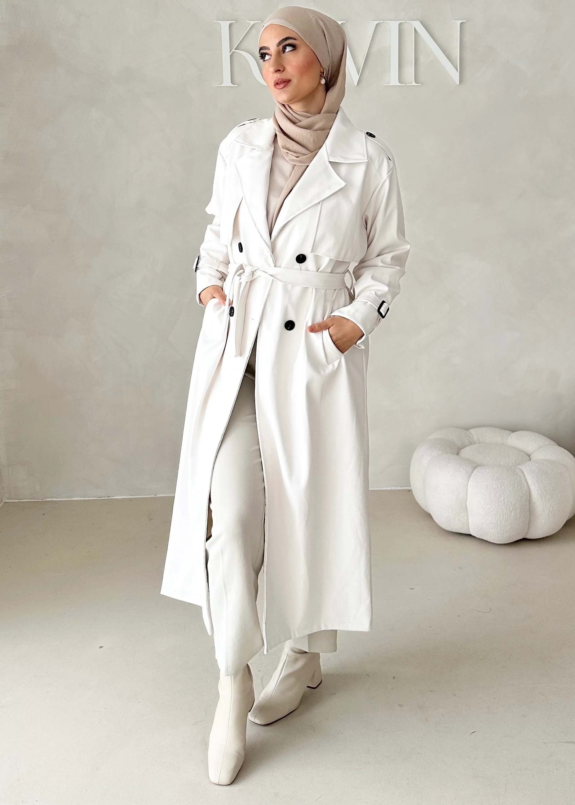 Trenchcoat in Lederoptik - Image 4