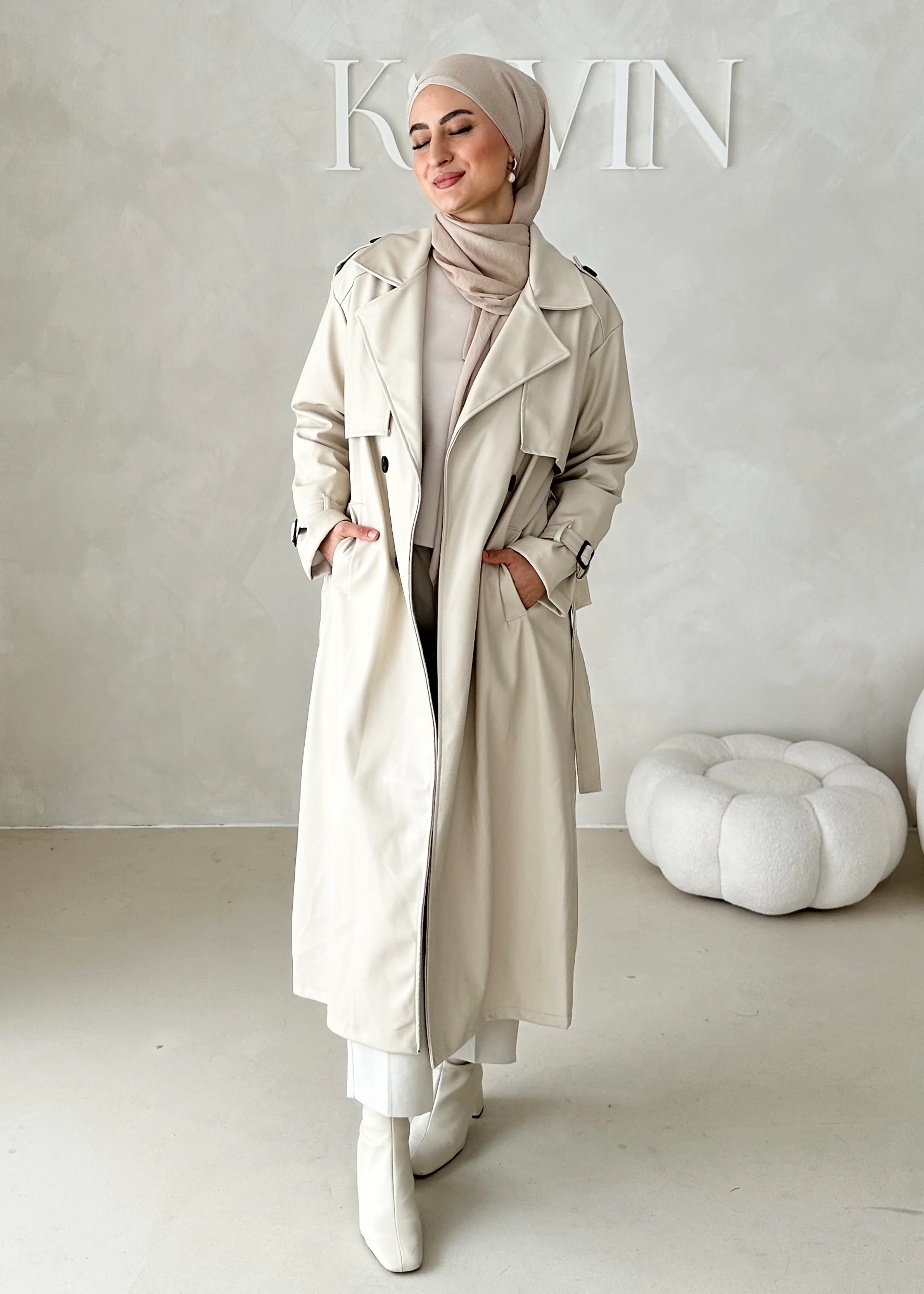 Trenchcoat in Lederoptik - Image 7