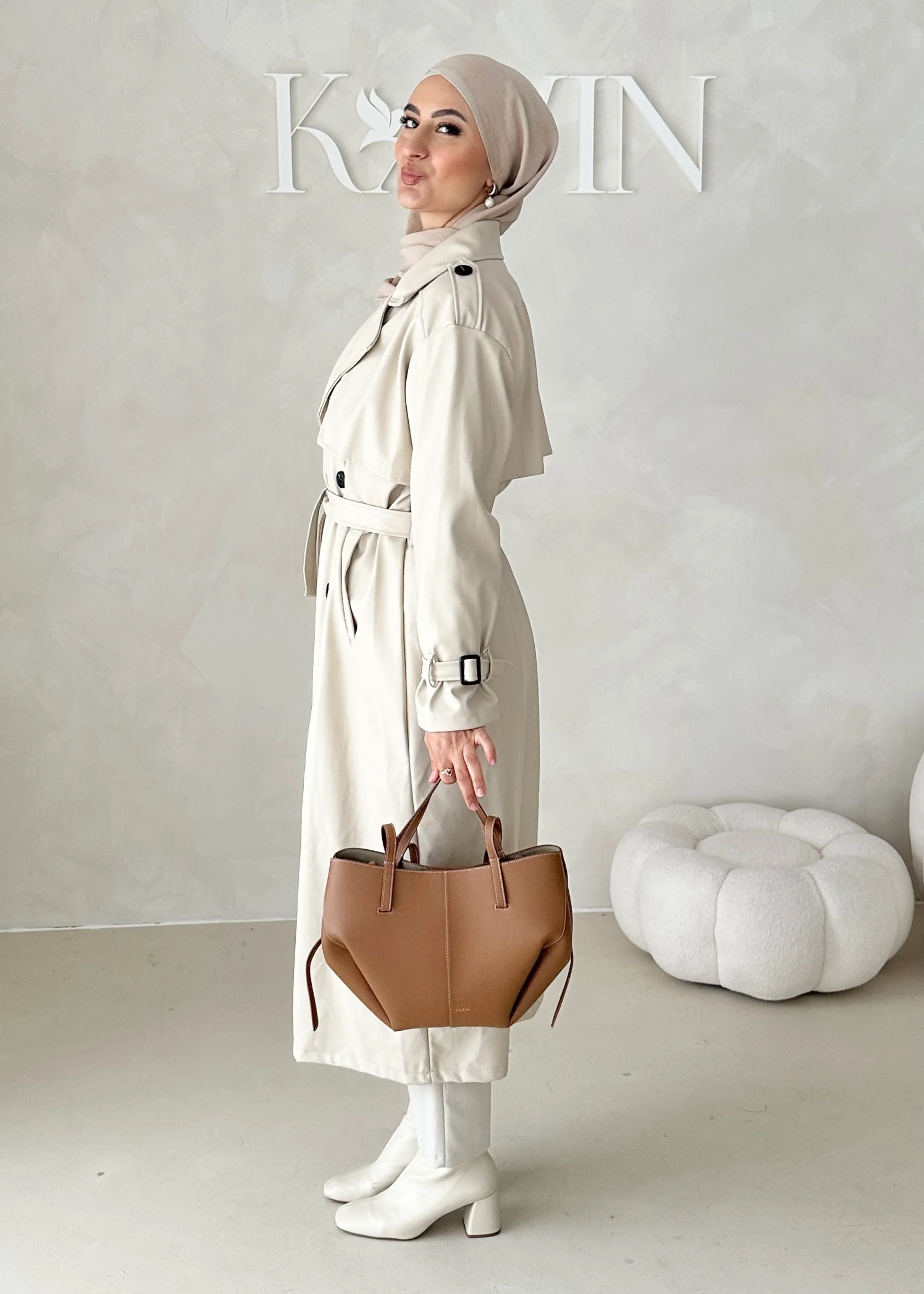 Trenchcoat in Lederoptik - Image 8