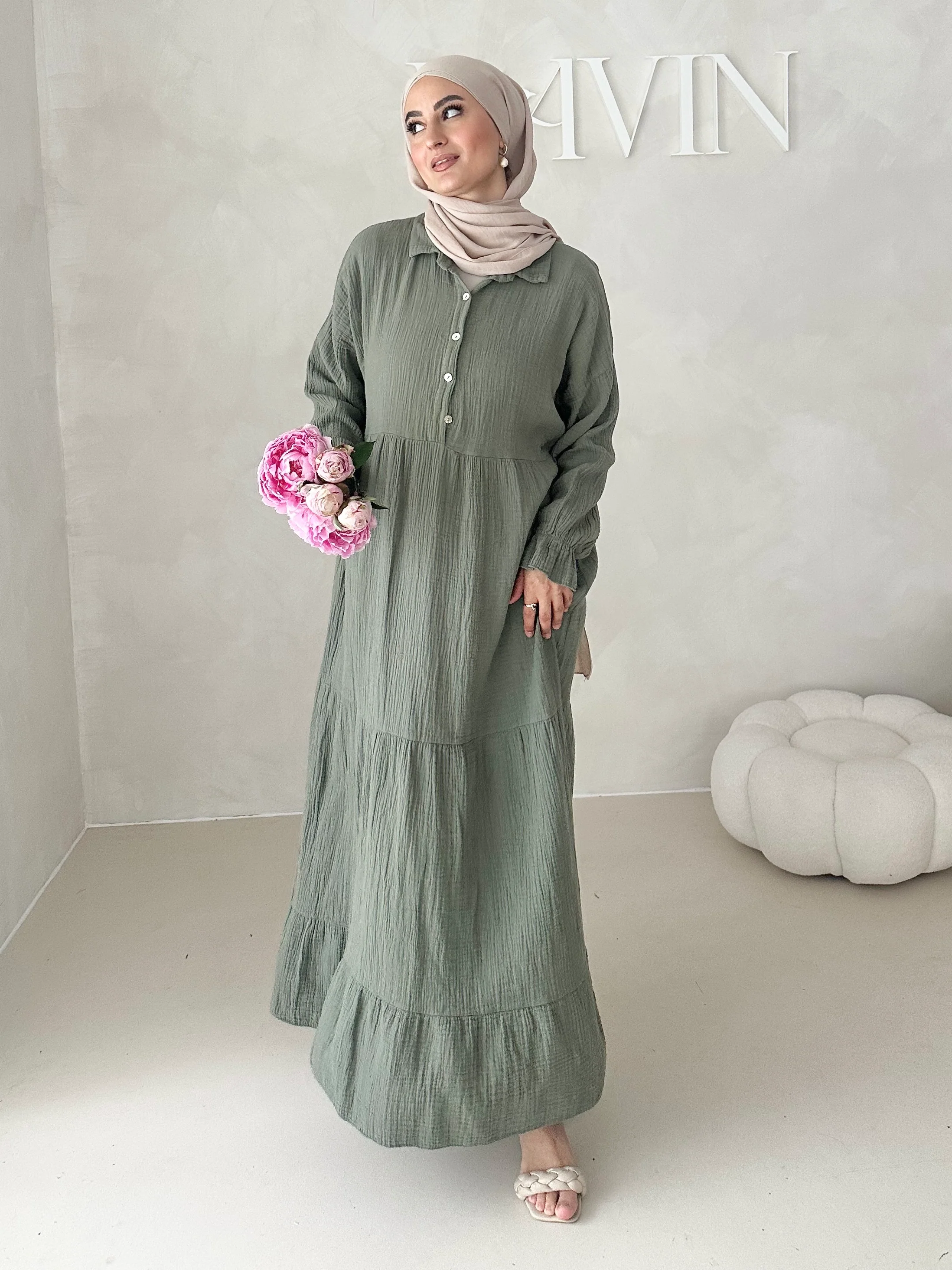 Musselin Boho Kleid - Image 11