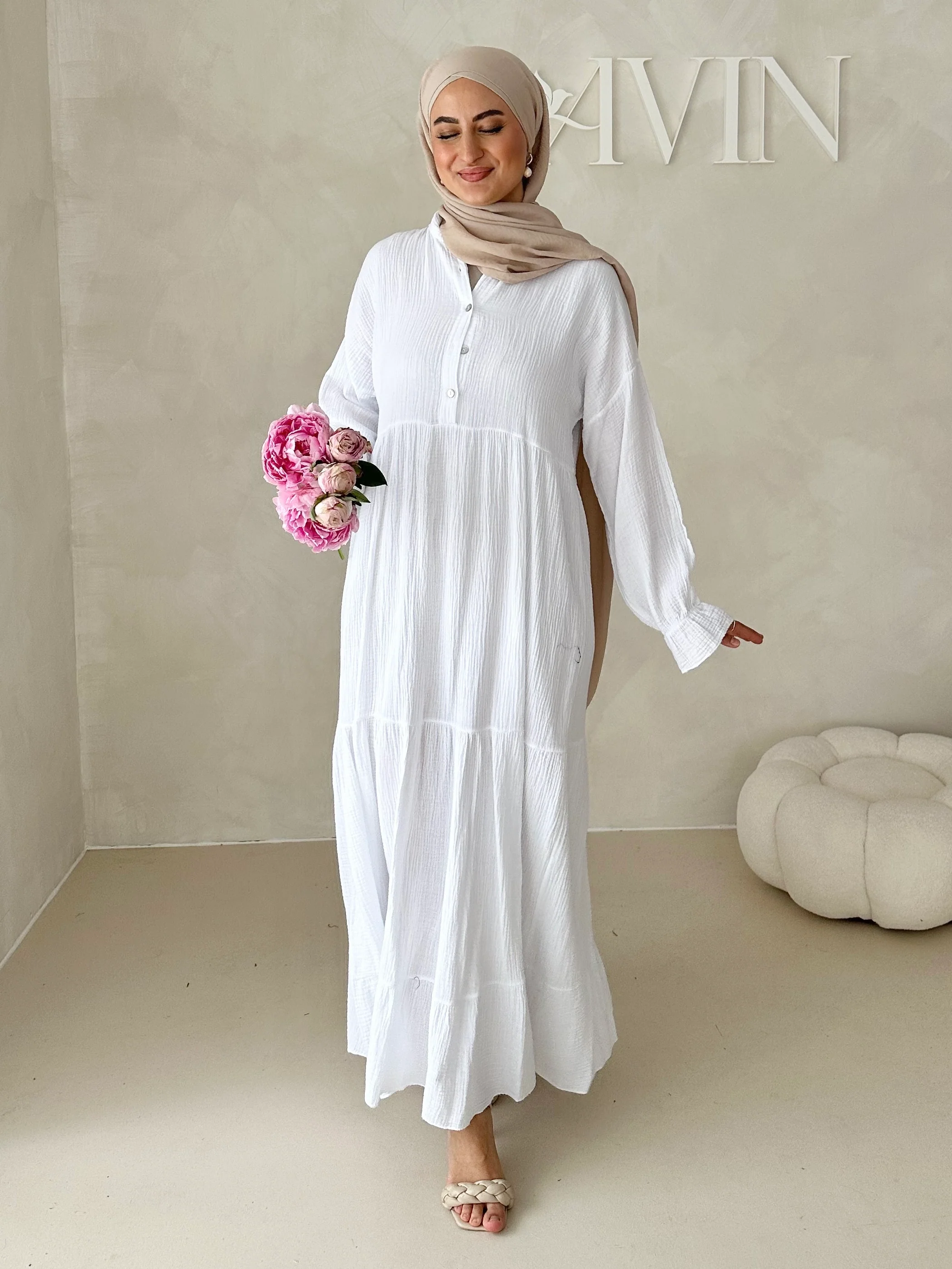 Musselin Boho Kleid - Image 14