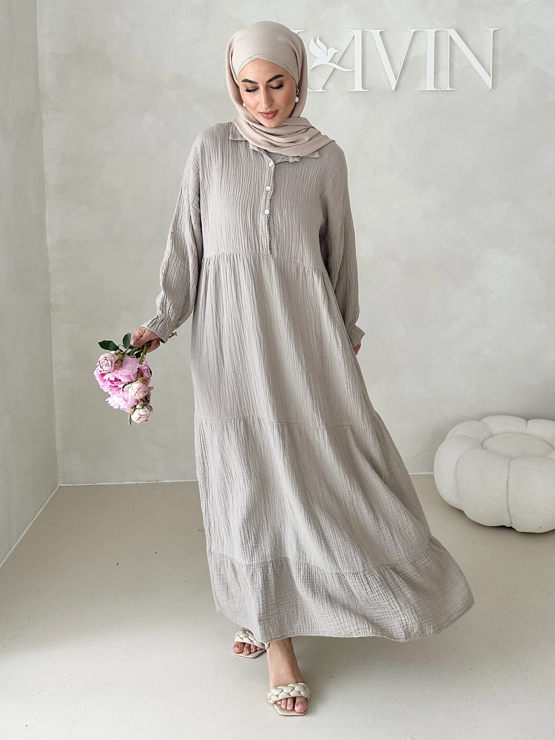 Musselin Boho Kleid - Image 4
