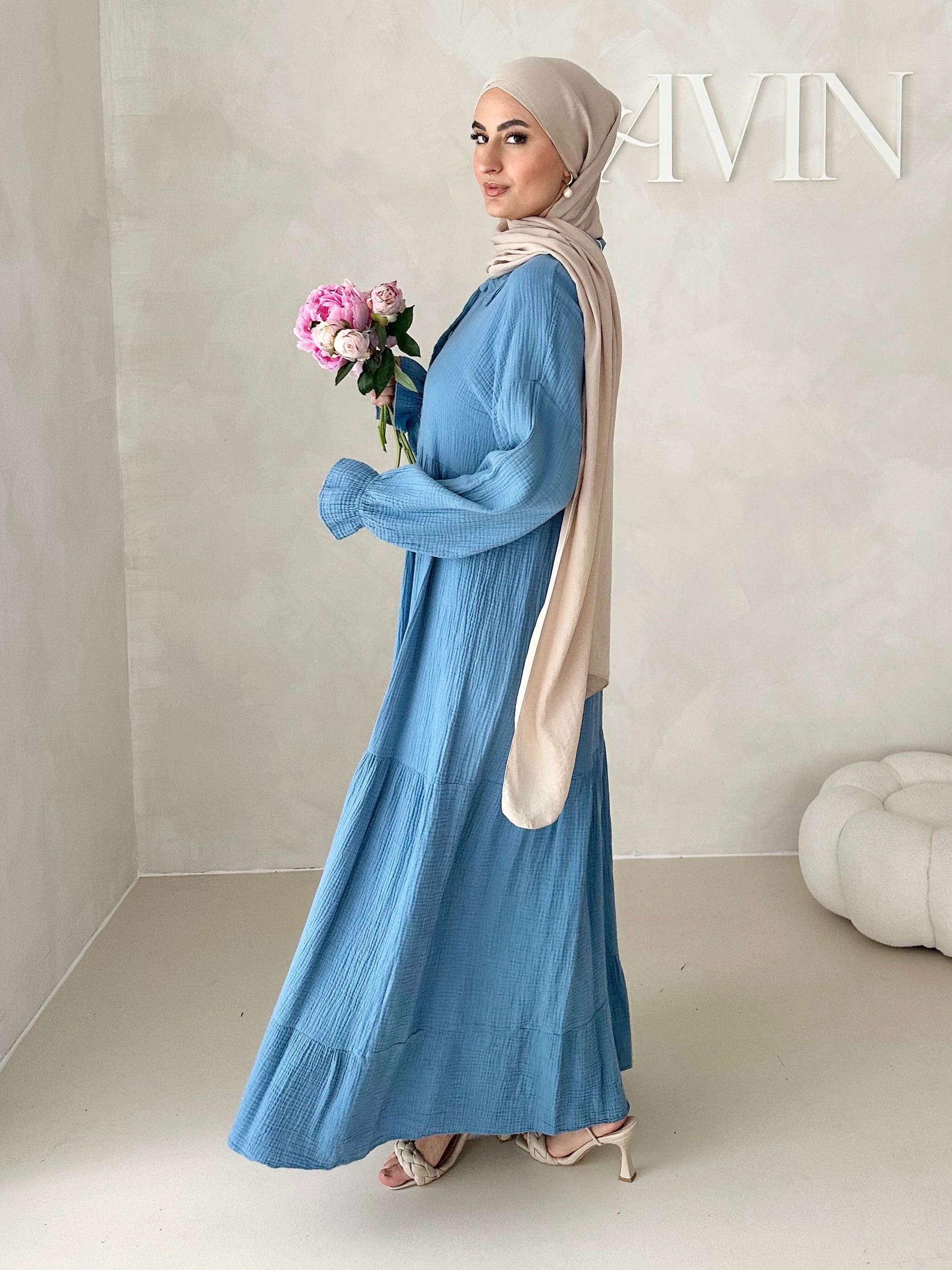 Musselin Boho Kleid - Image 7