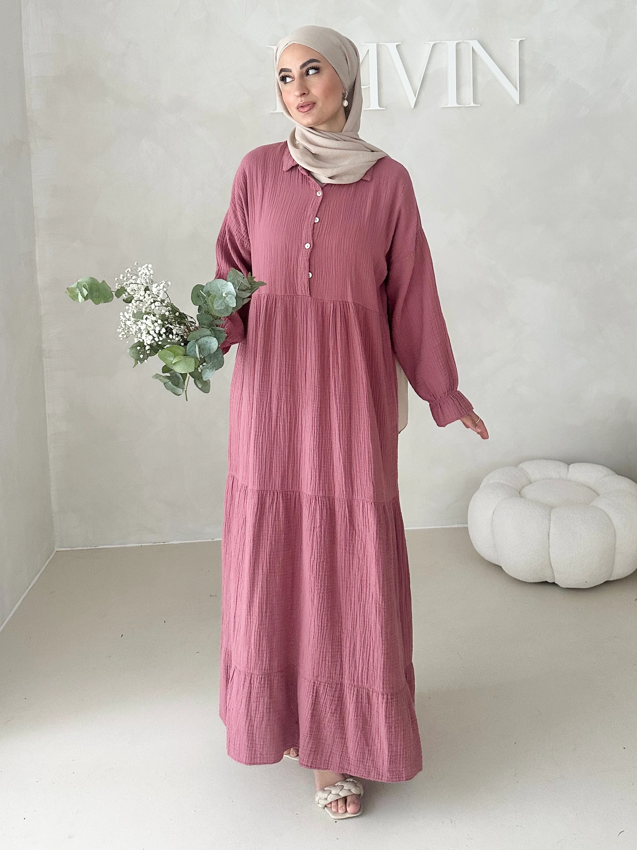 Musselin Boho Kleid - Image 8