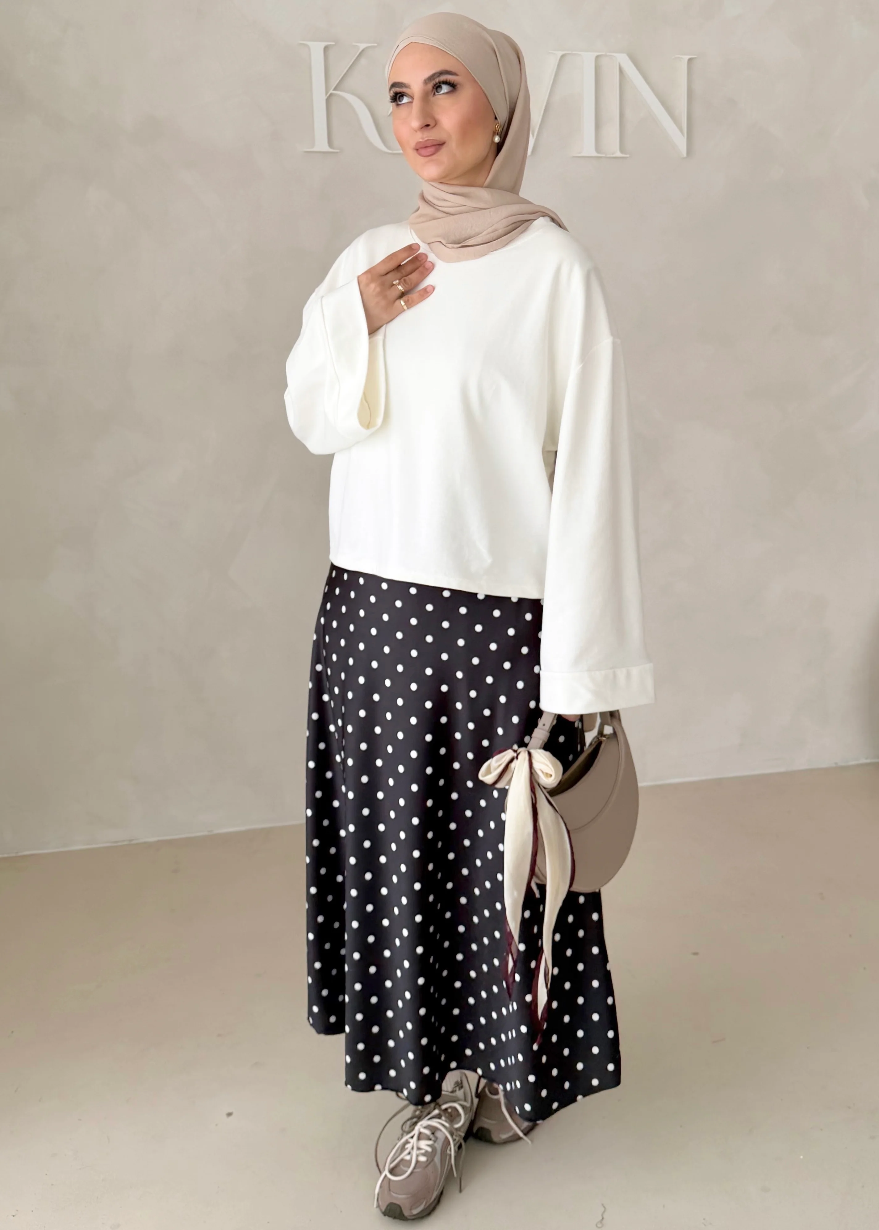 Langer Rock mit Punkten - Image 19