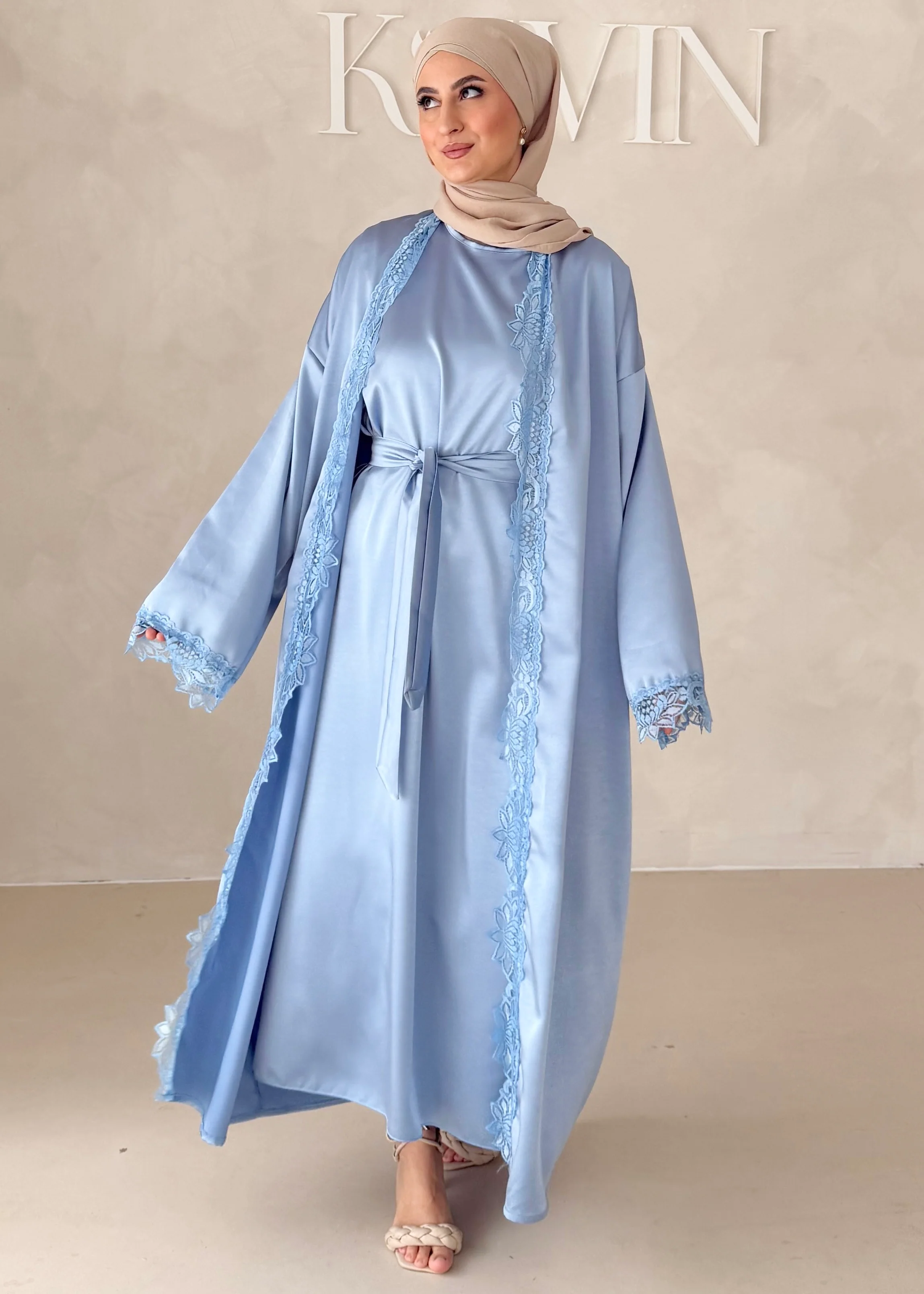 Rosé Abaya-Zweiteiler - Image 16