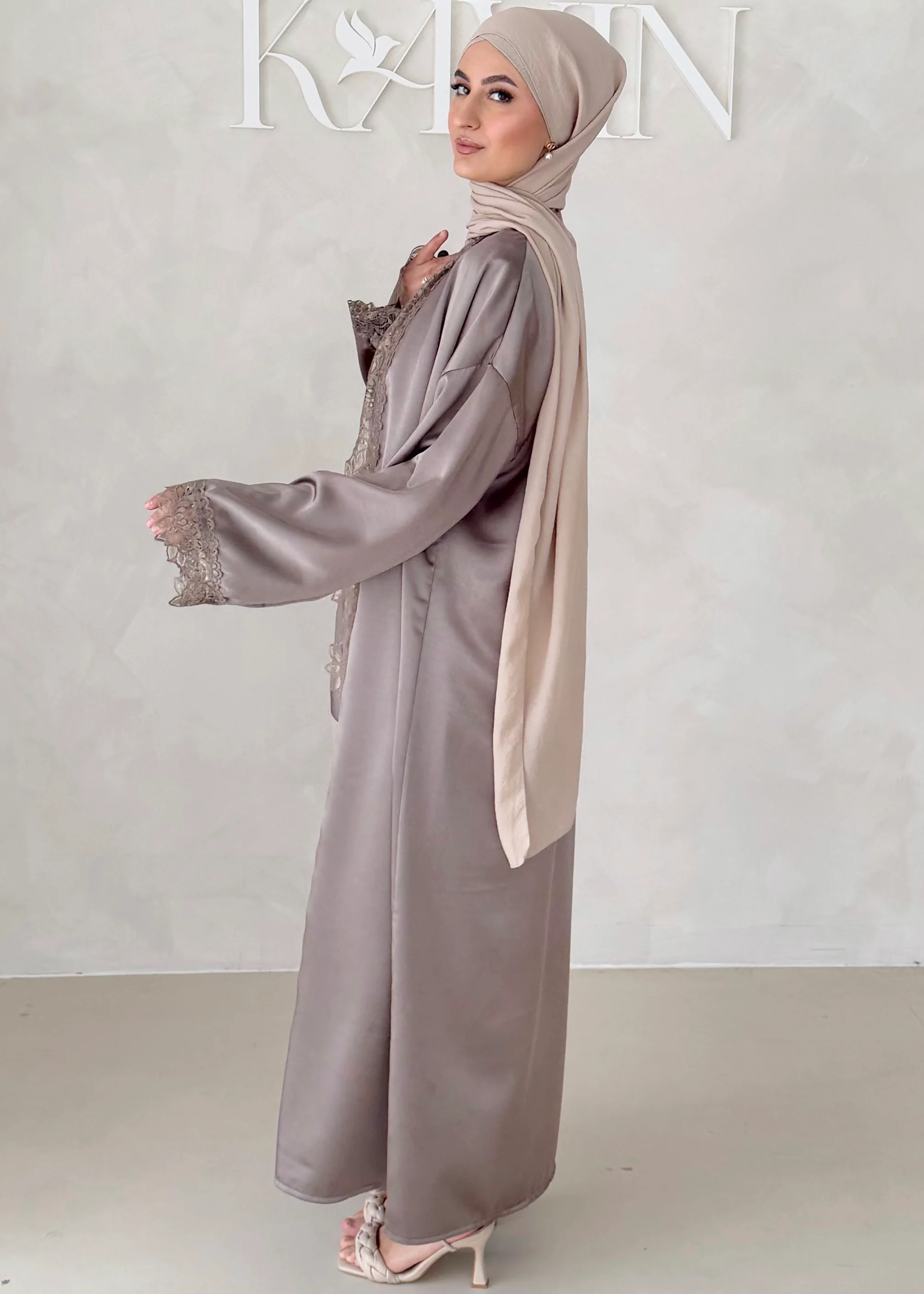 Rosé Abaya-Zweiteiler - Image 2