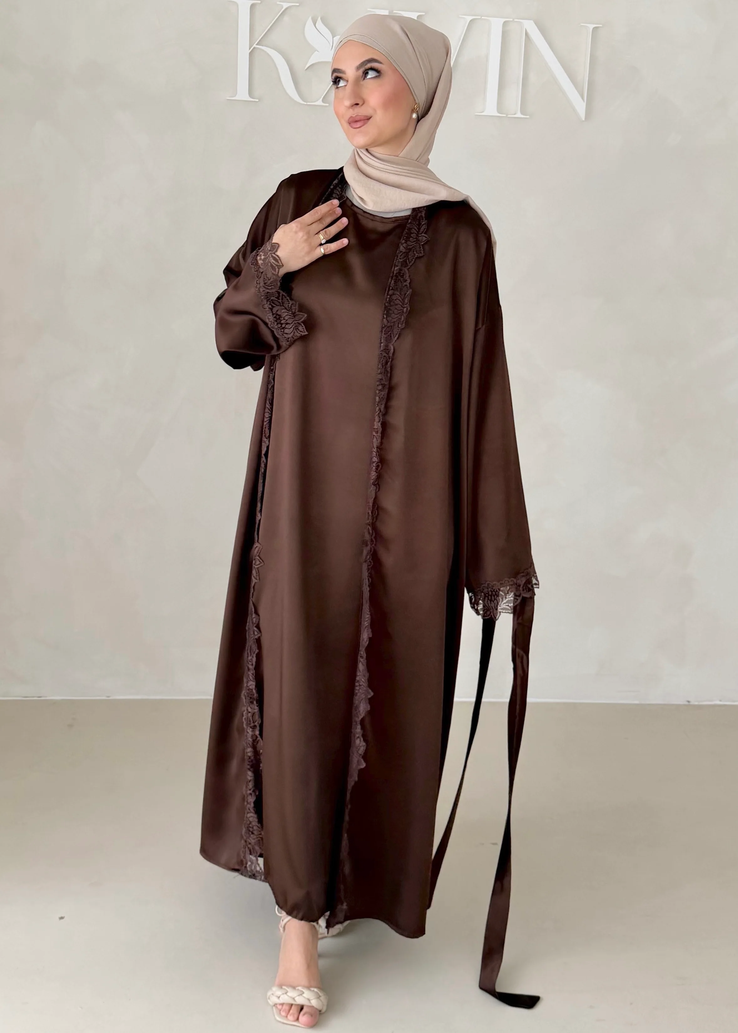 Rosé Abaya-Zweiteiler - Image 25