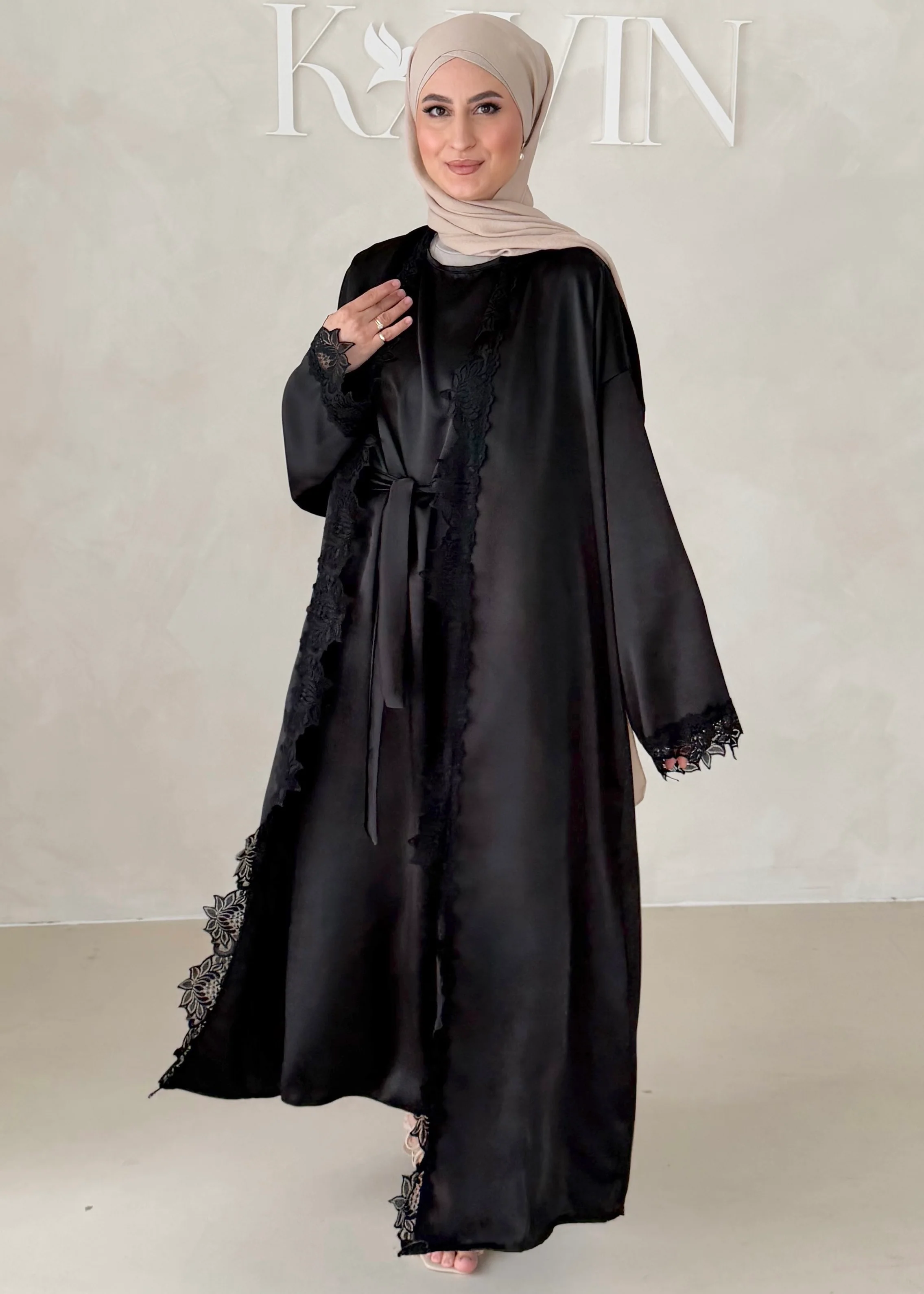 Rosé Abaya-Zweiteiler - Image 32