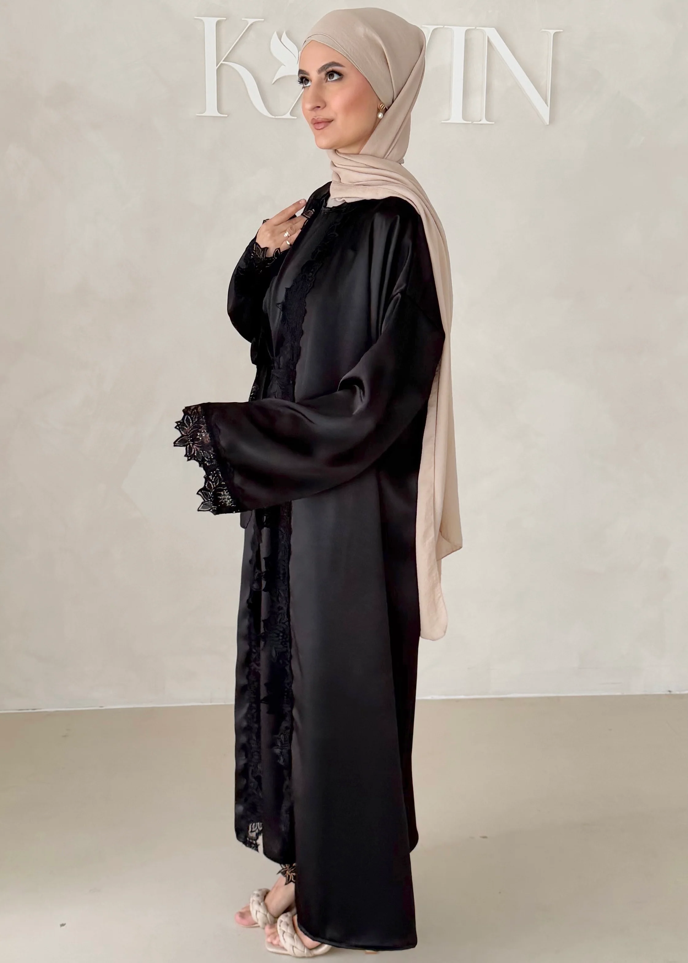 Rosé Abaya-Zweiteiler - Image 33