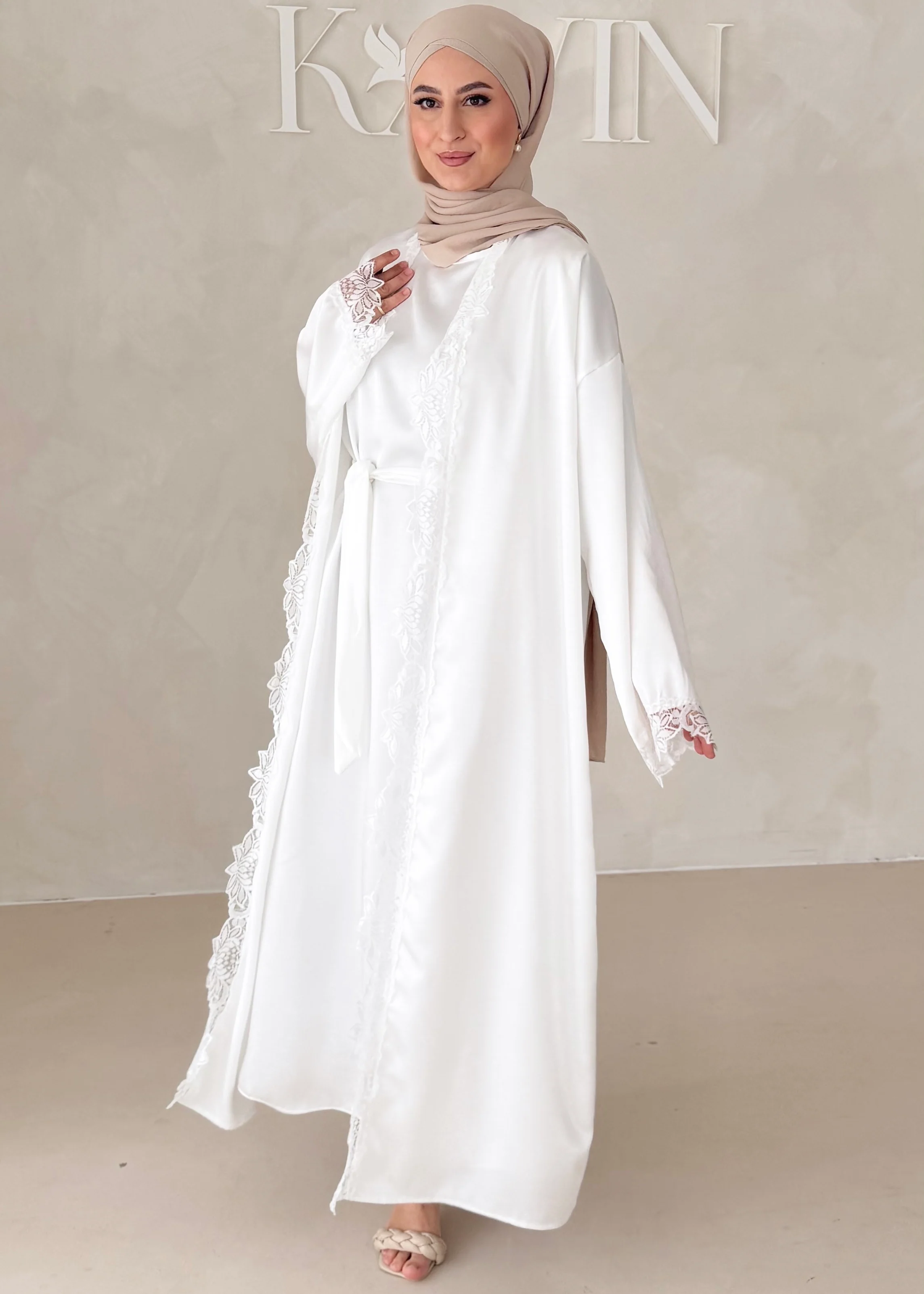 Rosé Abaya-Zweiteiler - Image 8