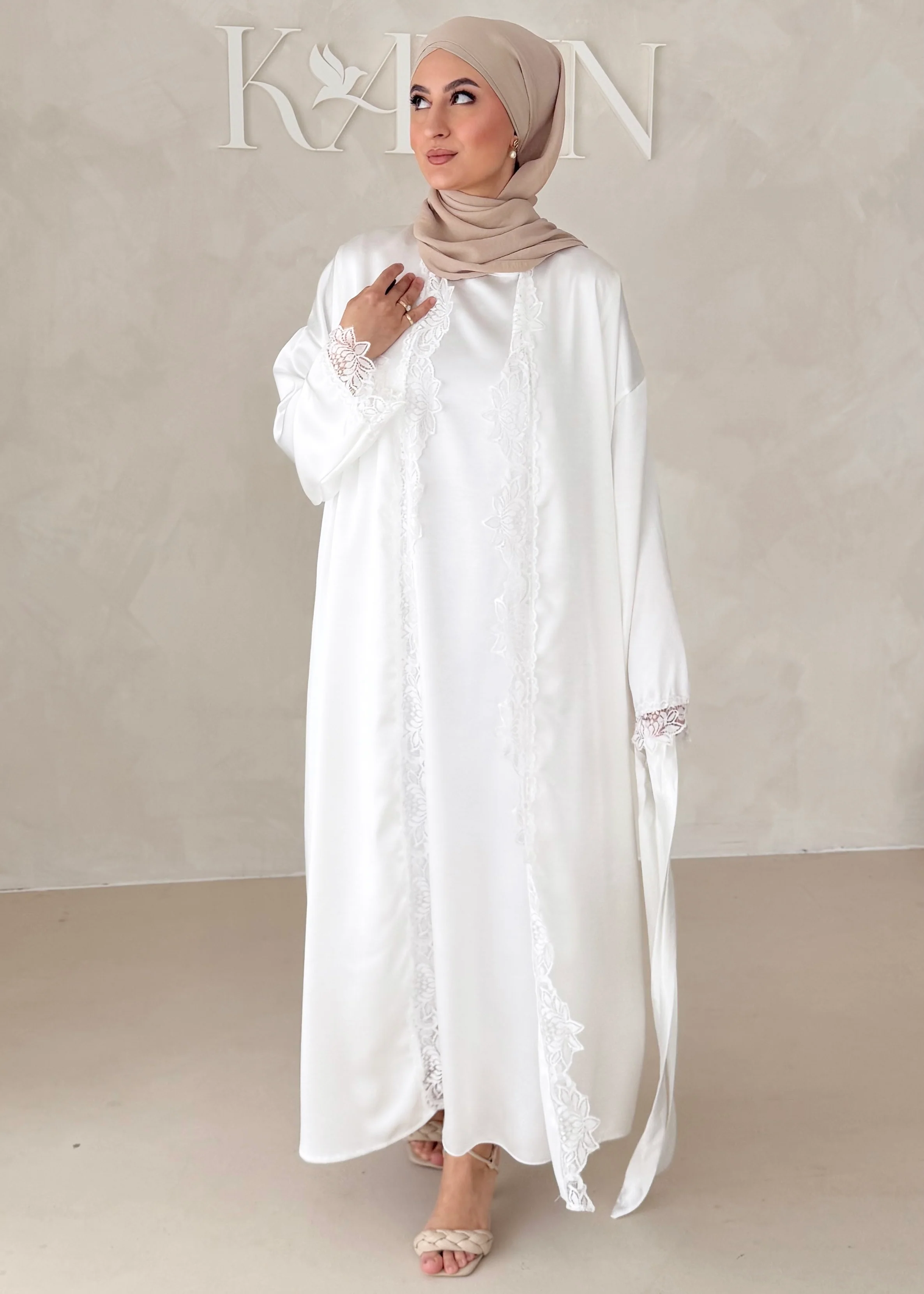 Rosé Abaya-Zweiteiler - Image 9