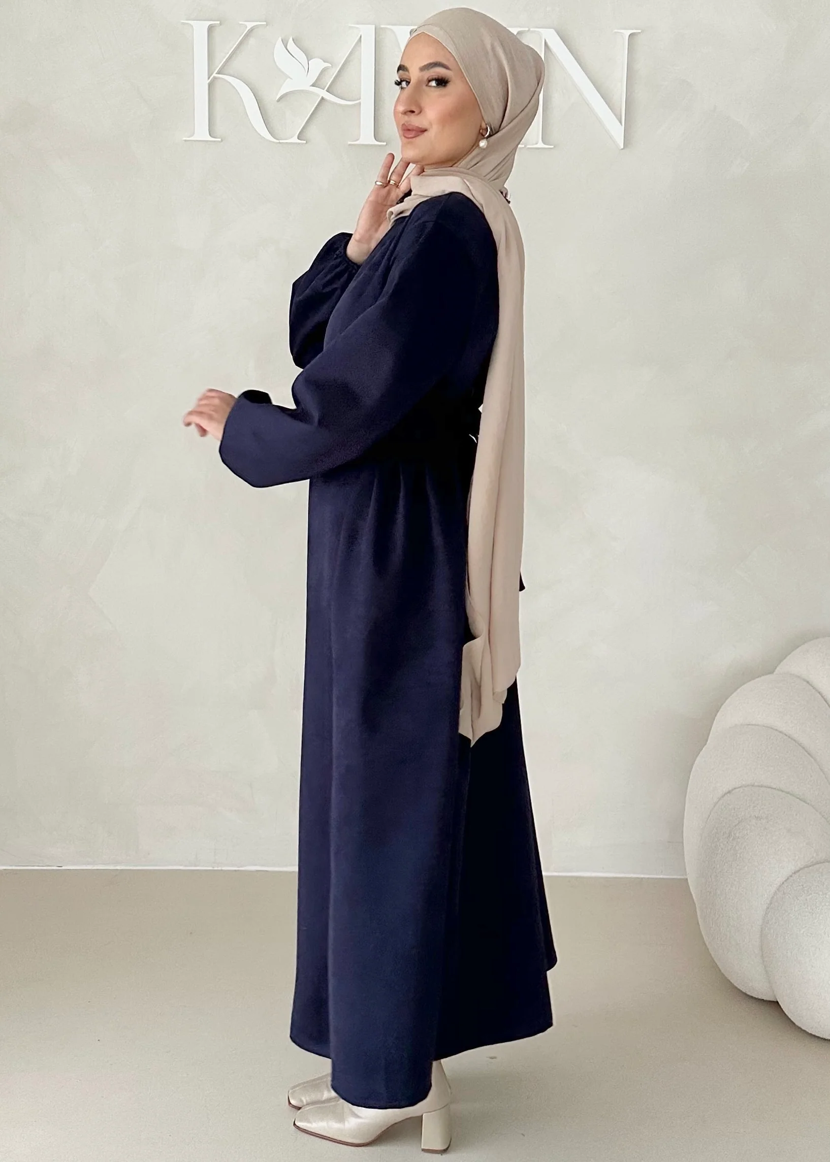 Samt-Optik Kleid - Image 11