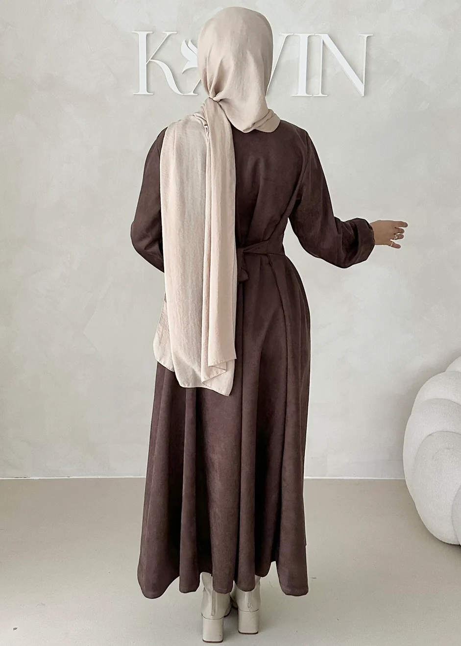 Samt-Optik Kleid - Image 9