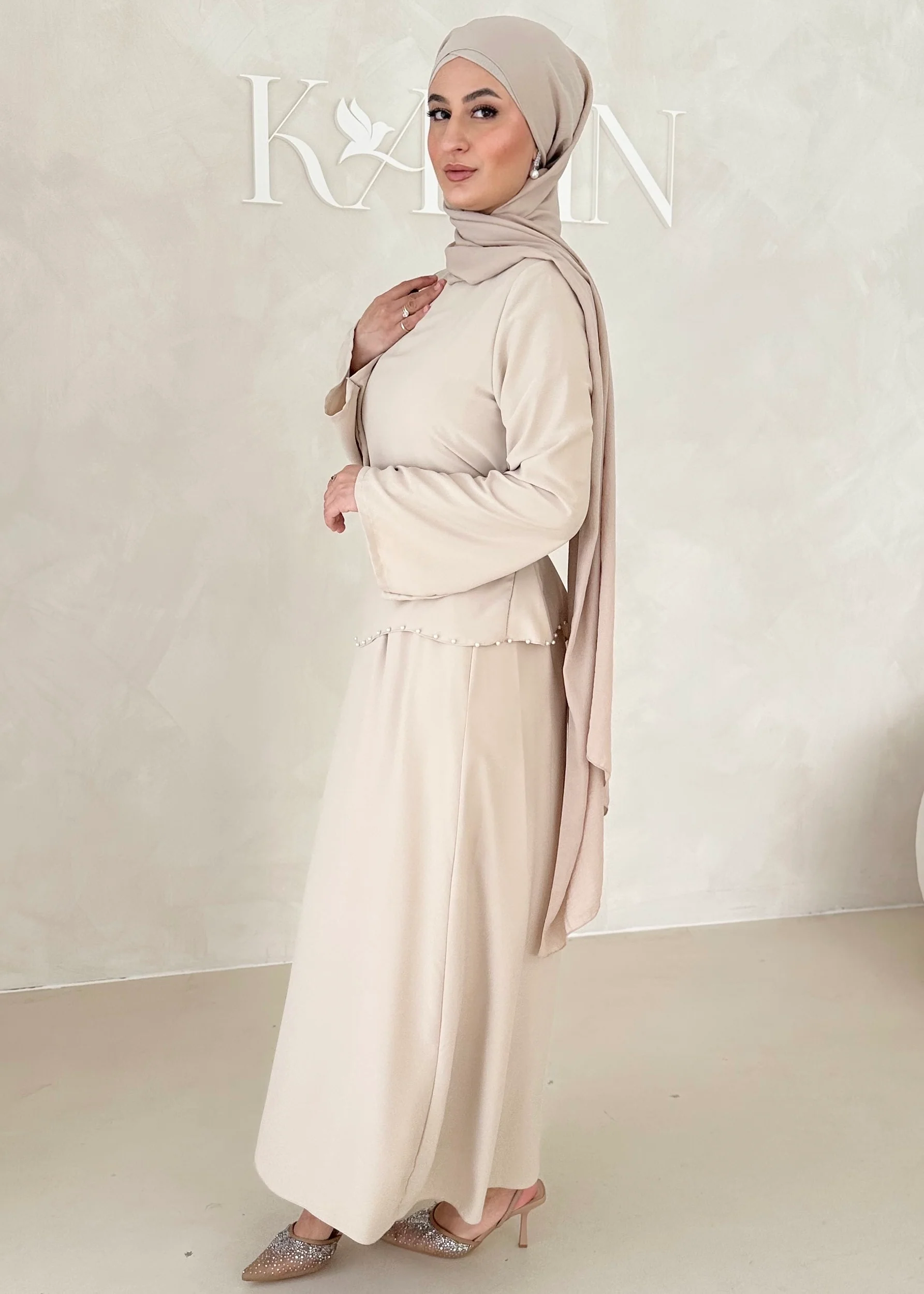 Zweilagiges Pearl Kleid - Image 14