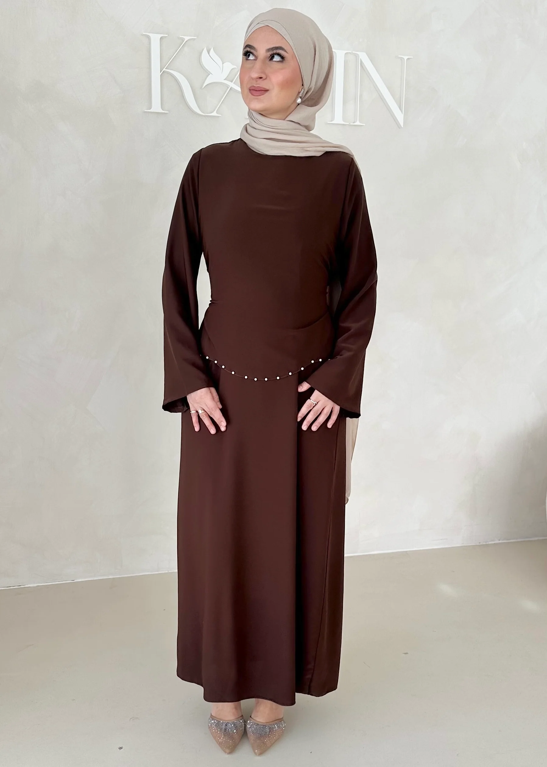 Zweilagiges Pearl Kleid - Image 19
