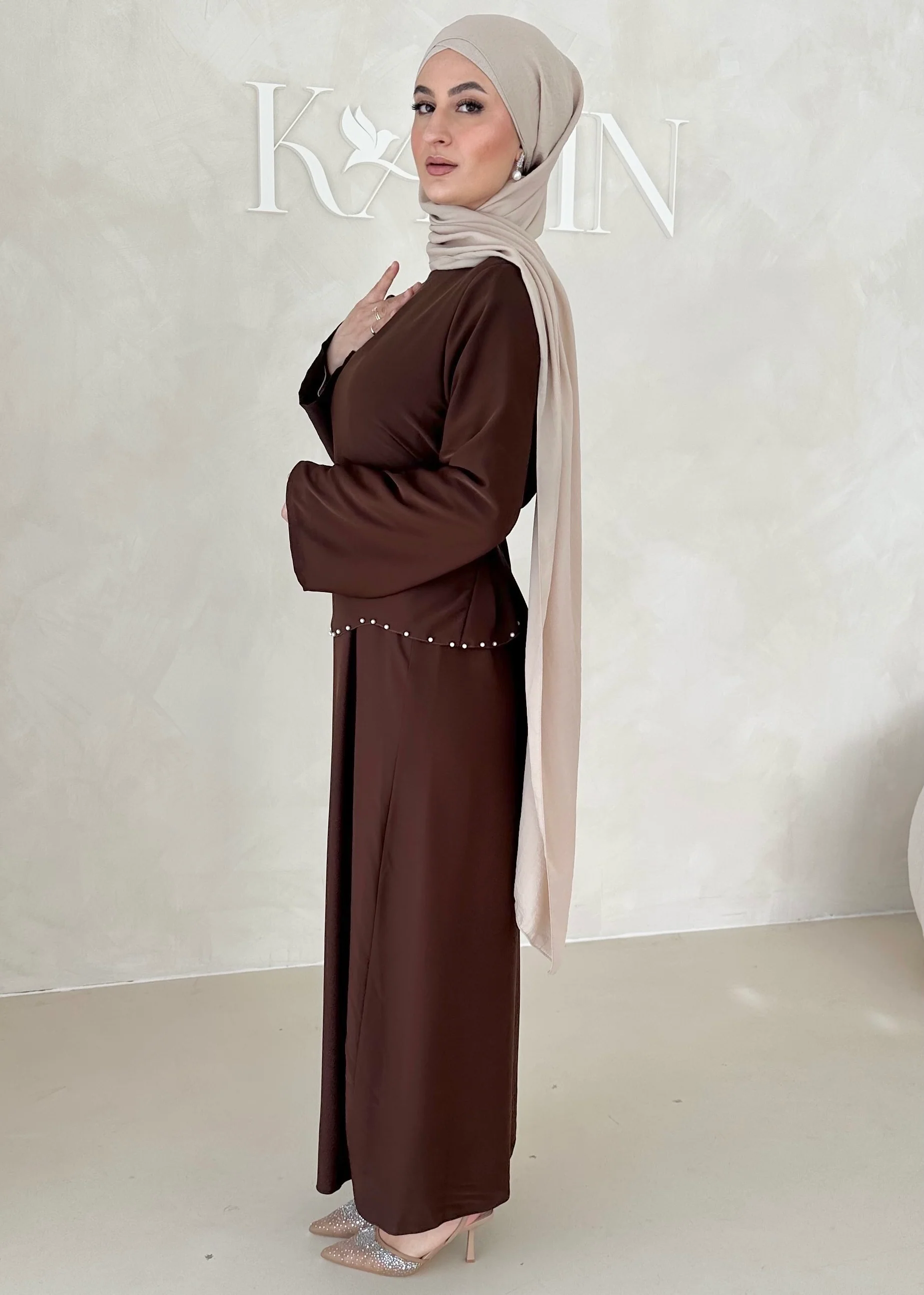 Zweilagiges Pearl Kleid - Image 20