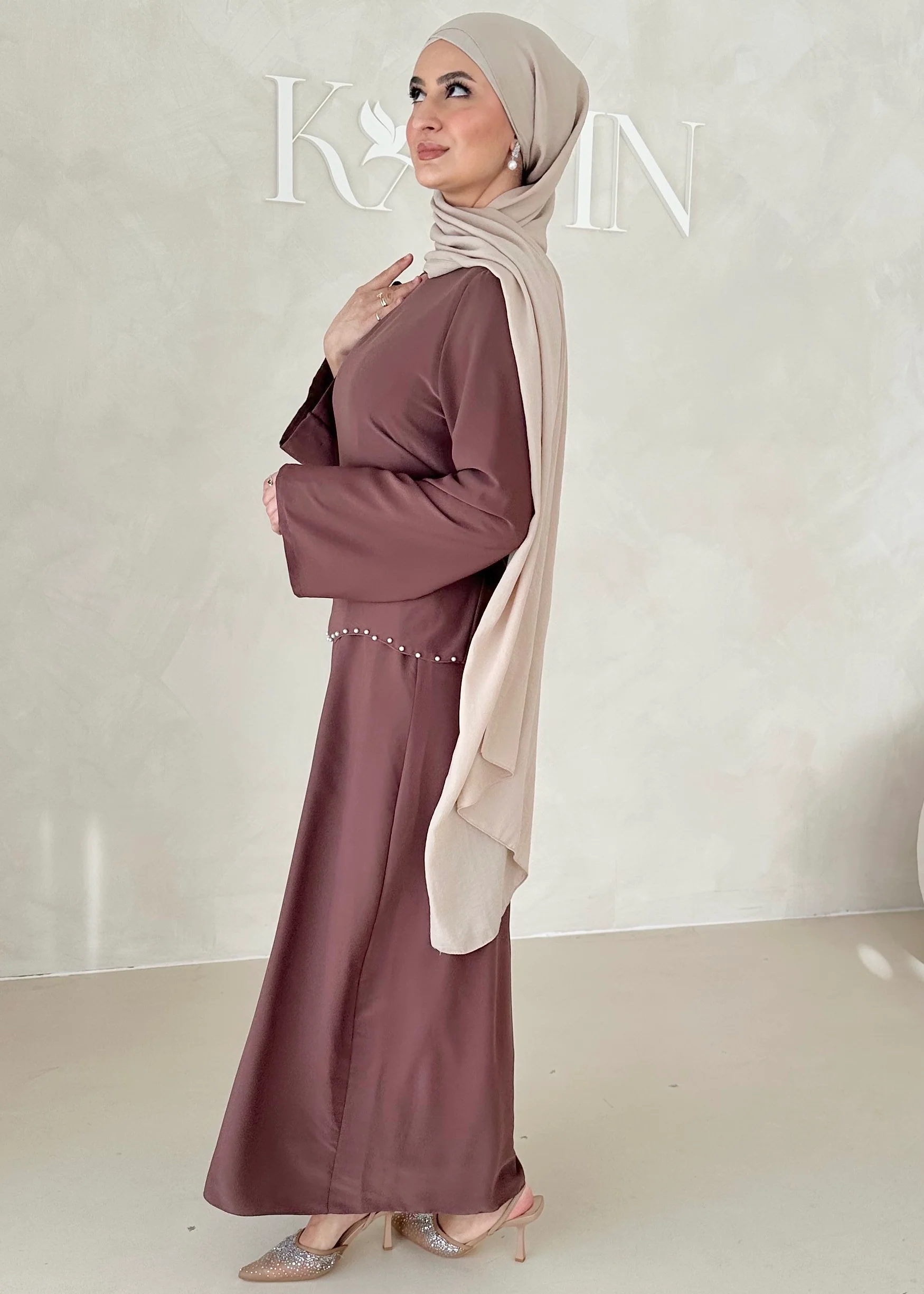 Zweilagiges Pearl Kleid - Image 5
